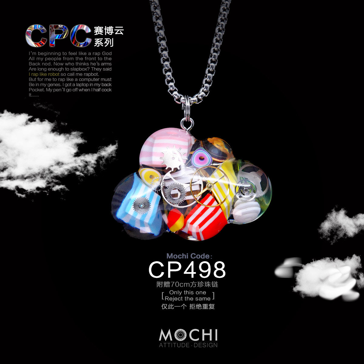 Cloud – Handmade Cyberpunk Necklace | Mochipunk