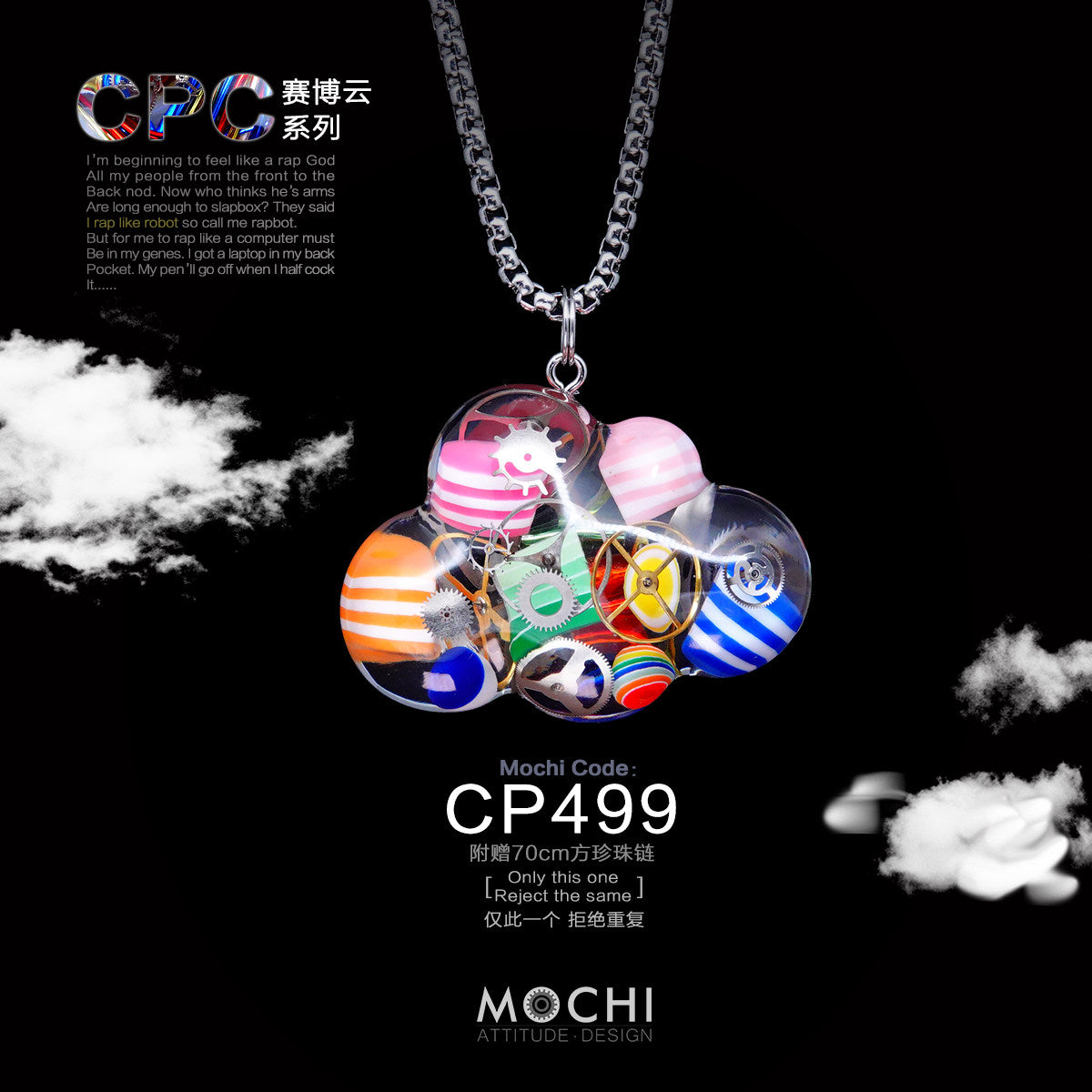 Cloud – Handmade Cyberpunk Necklace | Mochipunk