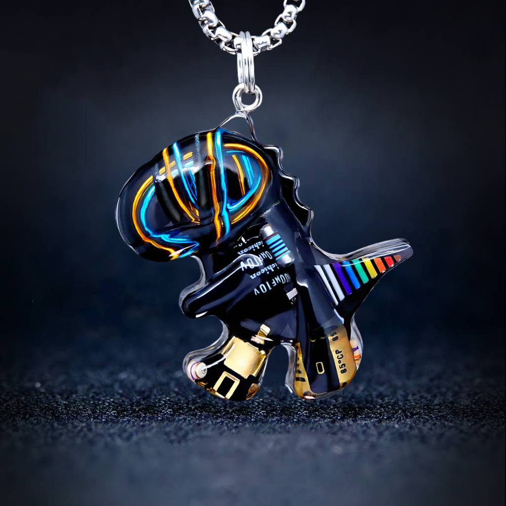 Entropy Dragon - Cyberpunk Pendant & Chains | Mochipunk