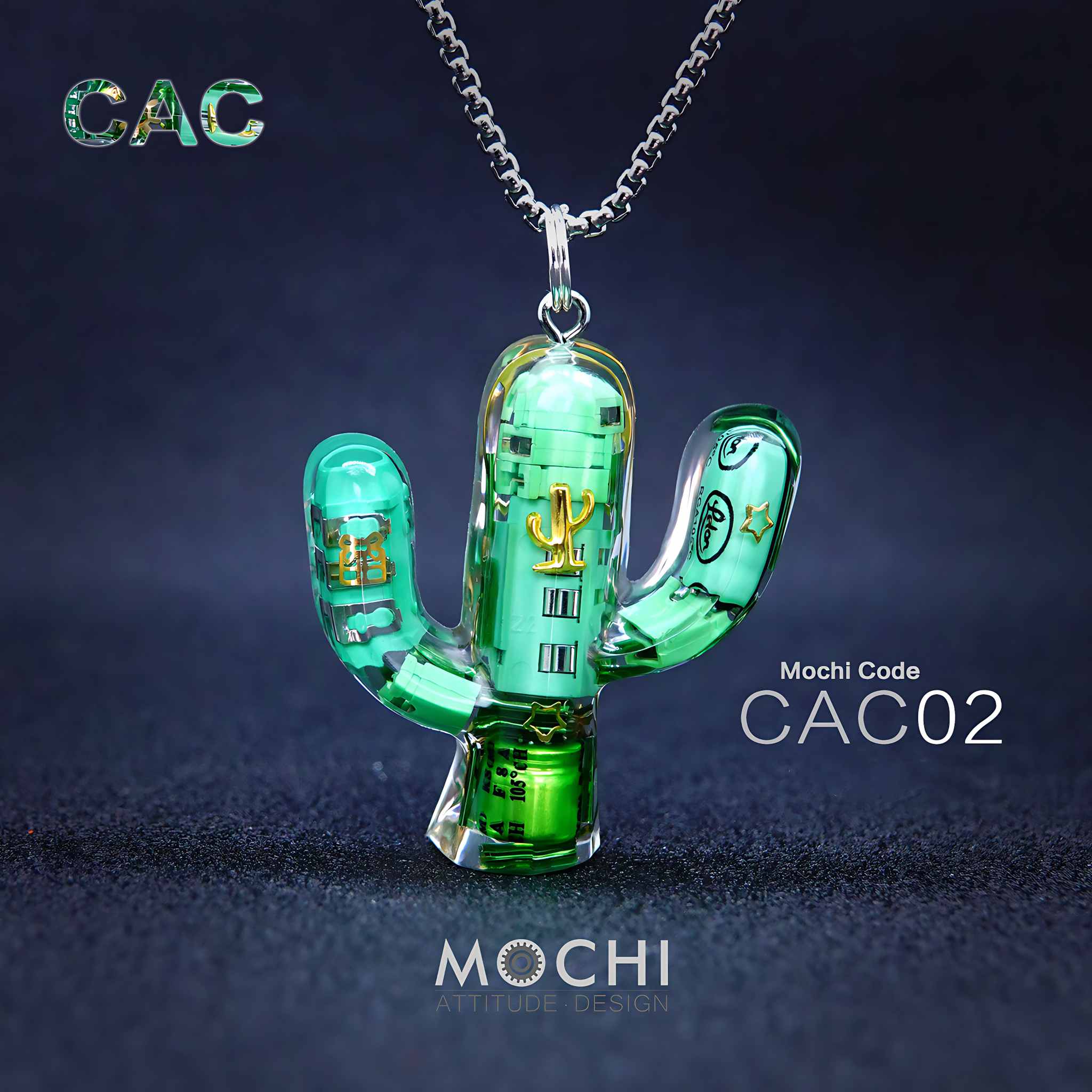 Cactus - Cyberpunk Pendant & Chains | Mochipunk