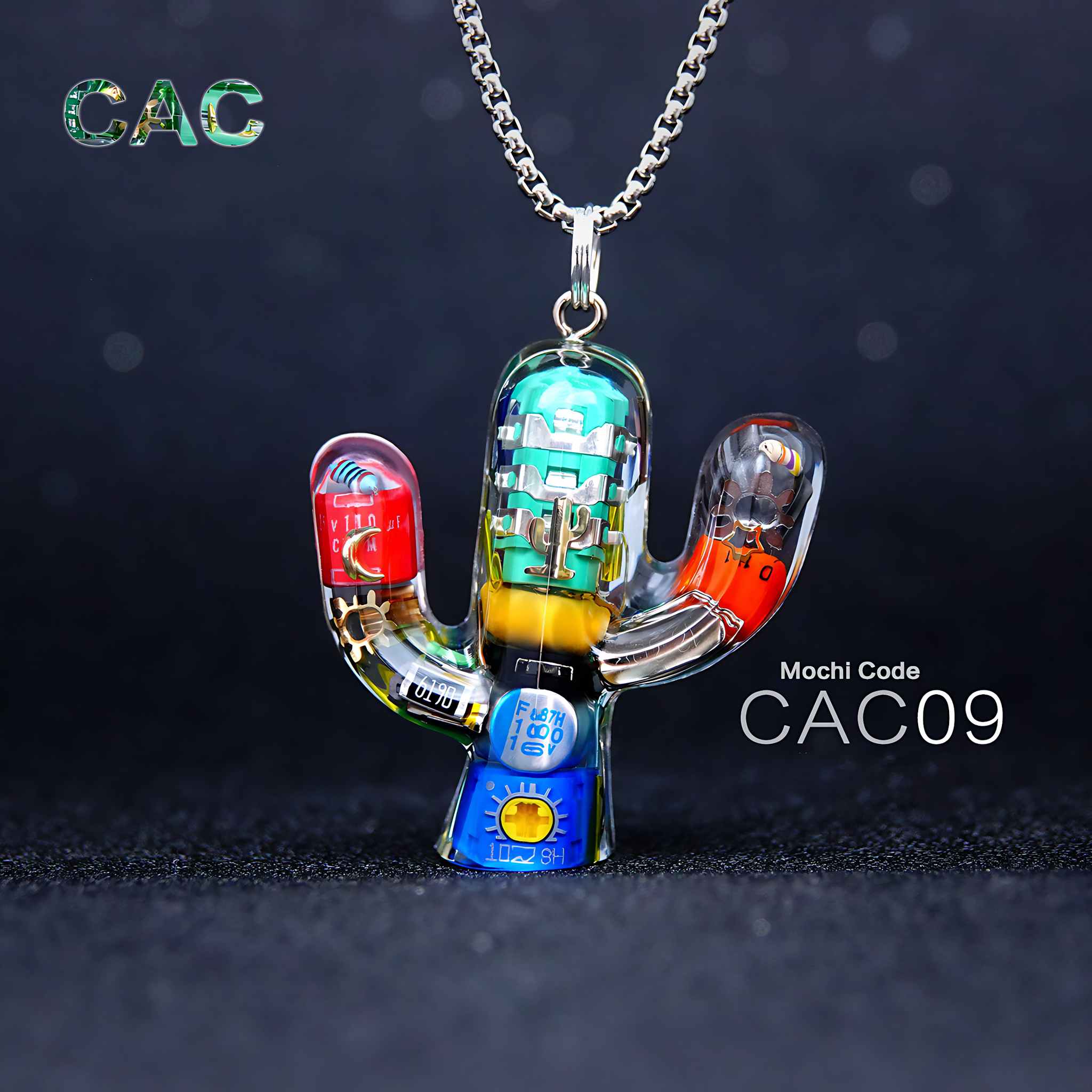 Cactus - Cyberpunk Pendant & Chains | Mochipunk