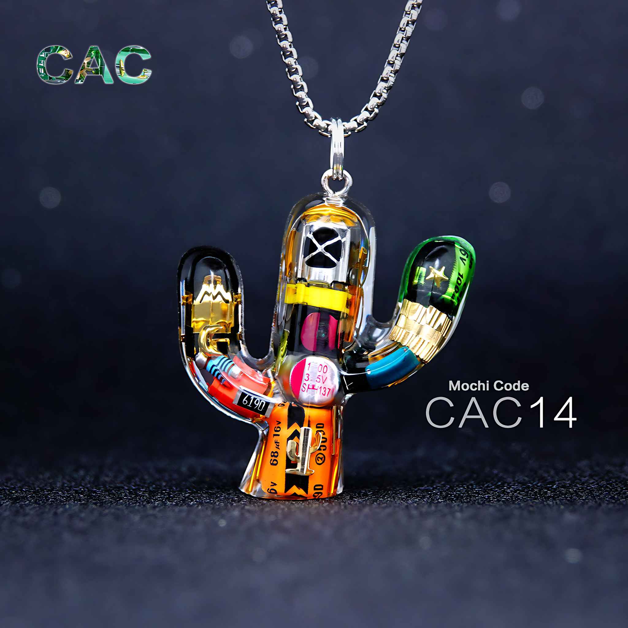 Cactus - Cyberpunk Pendant & Chains | Mochipunk