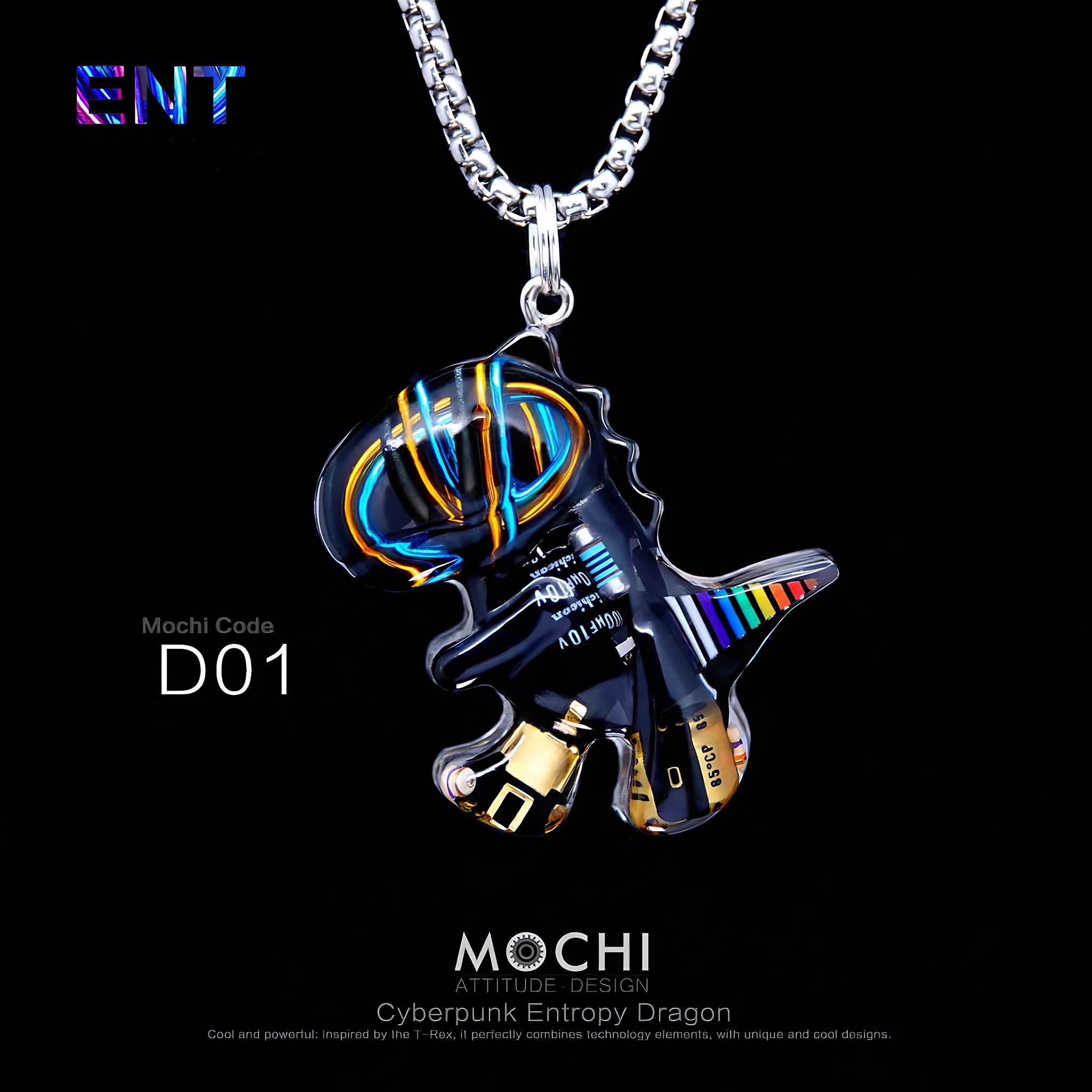 Entropy Dragon - Cyberpunk Pendant & Chains | Mochipunk