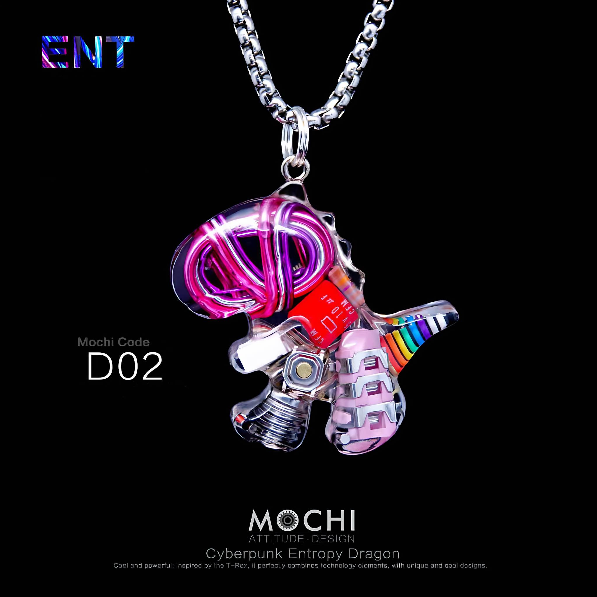 Entropy Dragon - Cyberpunk Pendant & Chains | Mochipunk