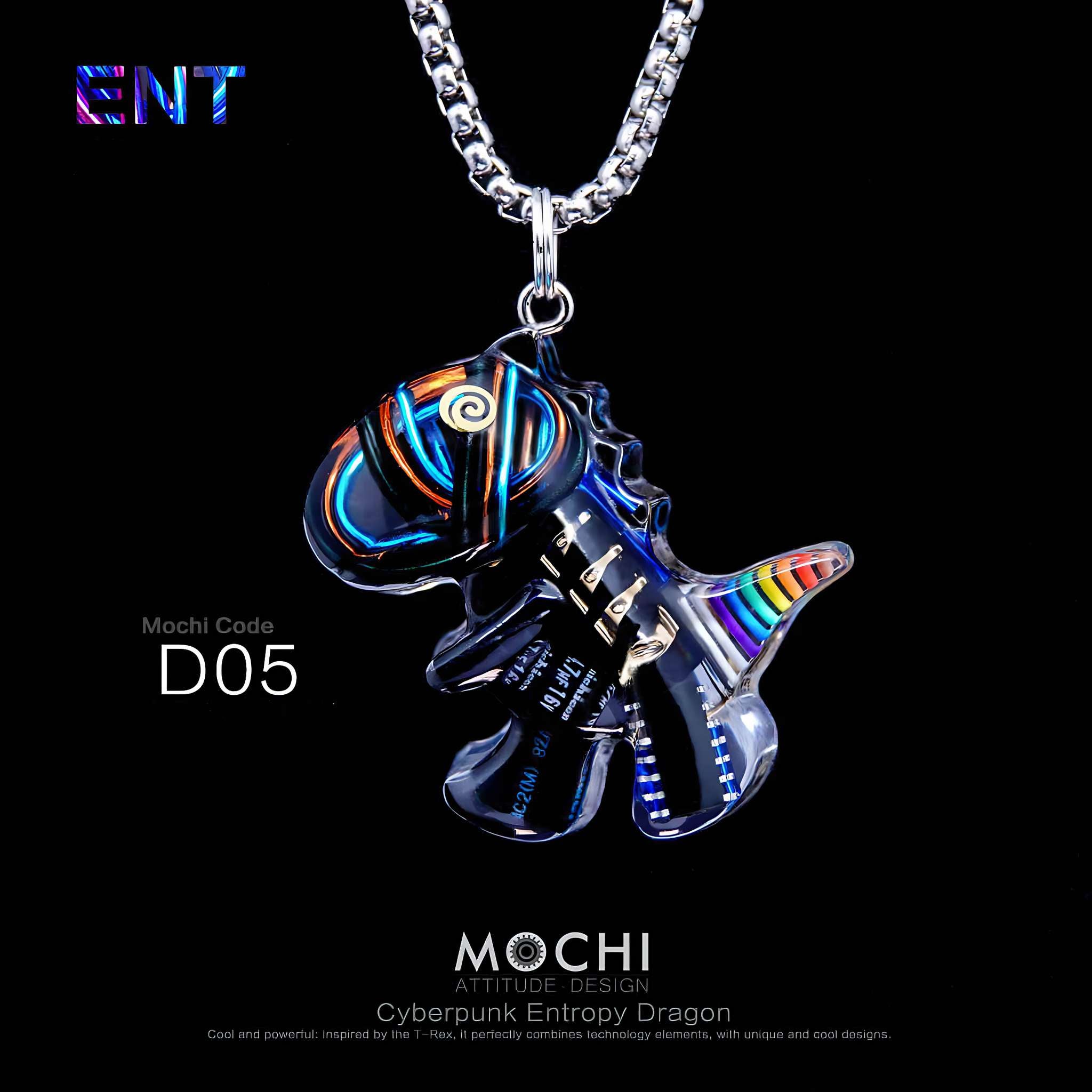 Entropy Dragon - Cyberpunk Pendant & Chains | Mochipunk