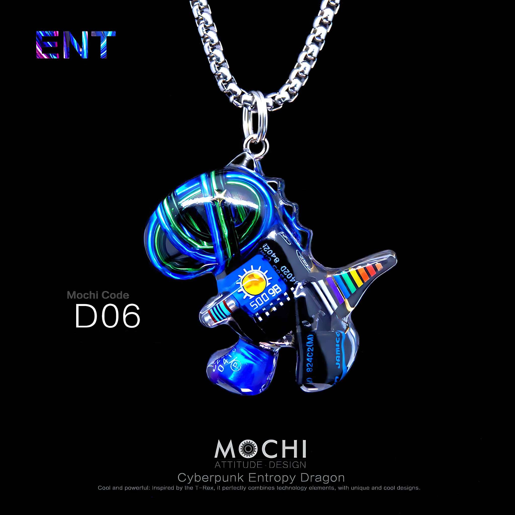 Entropy Dragon - Cyberpunk Pendant & Chains | Mochipunk