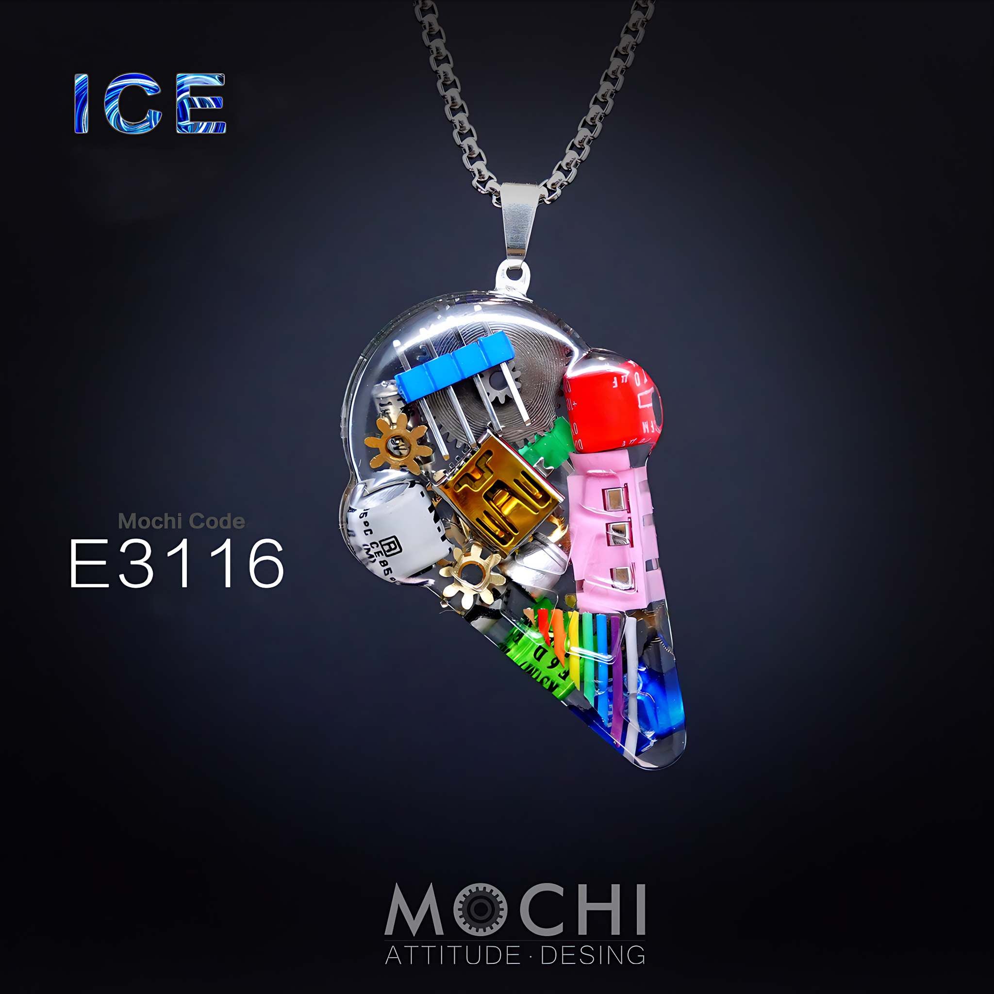 Ice Cream - Cyberpunk Pendant & Chains | Mochipunk