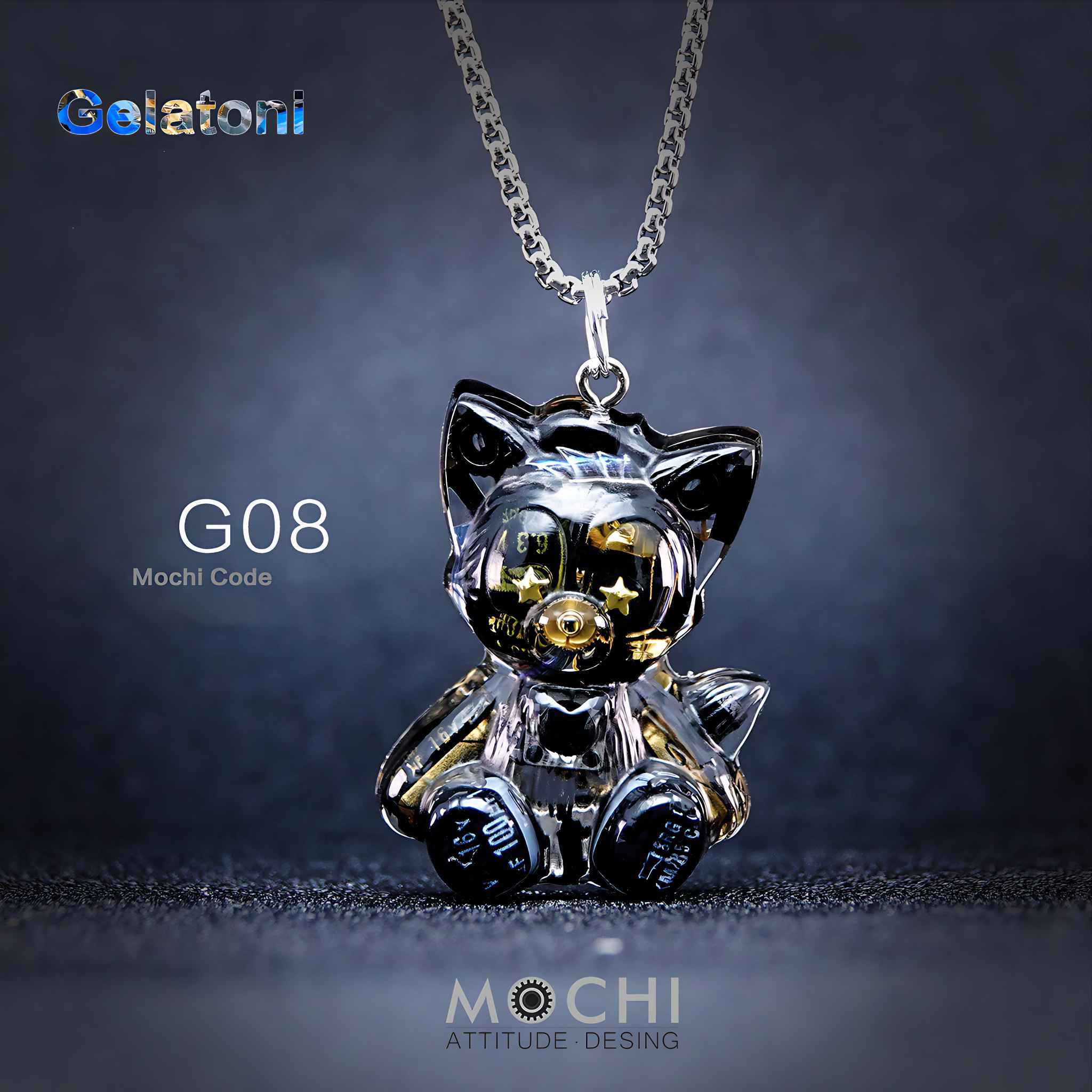Gelatoni - Cyberpunk Pendant & Chains | Mochipunk