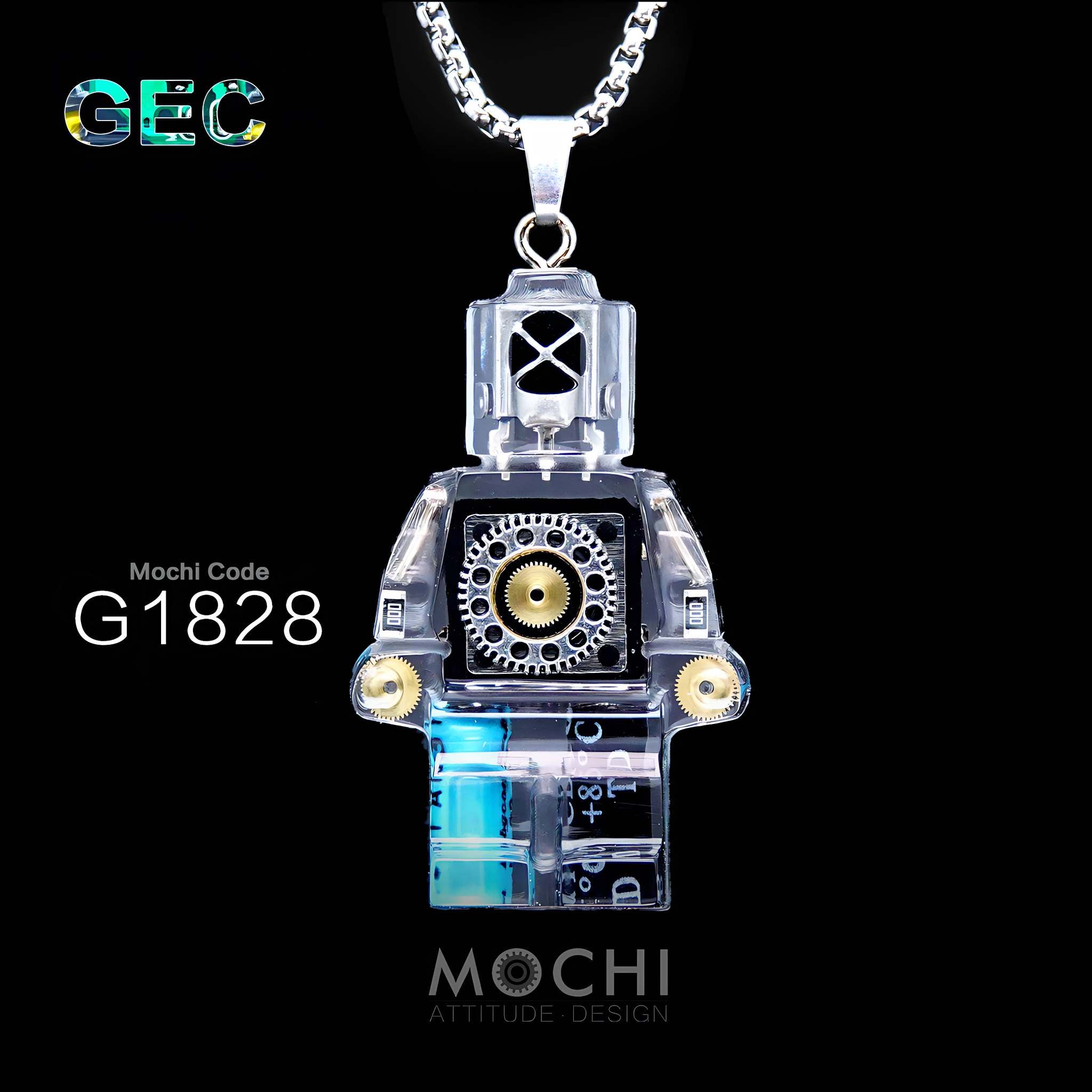 Gear Energy Core - Cyberpunk Pendant & Chains | Mochipunk
