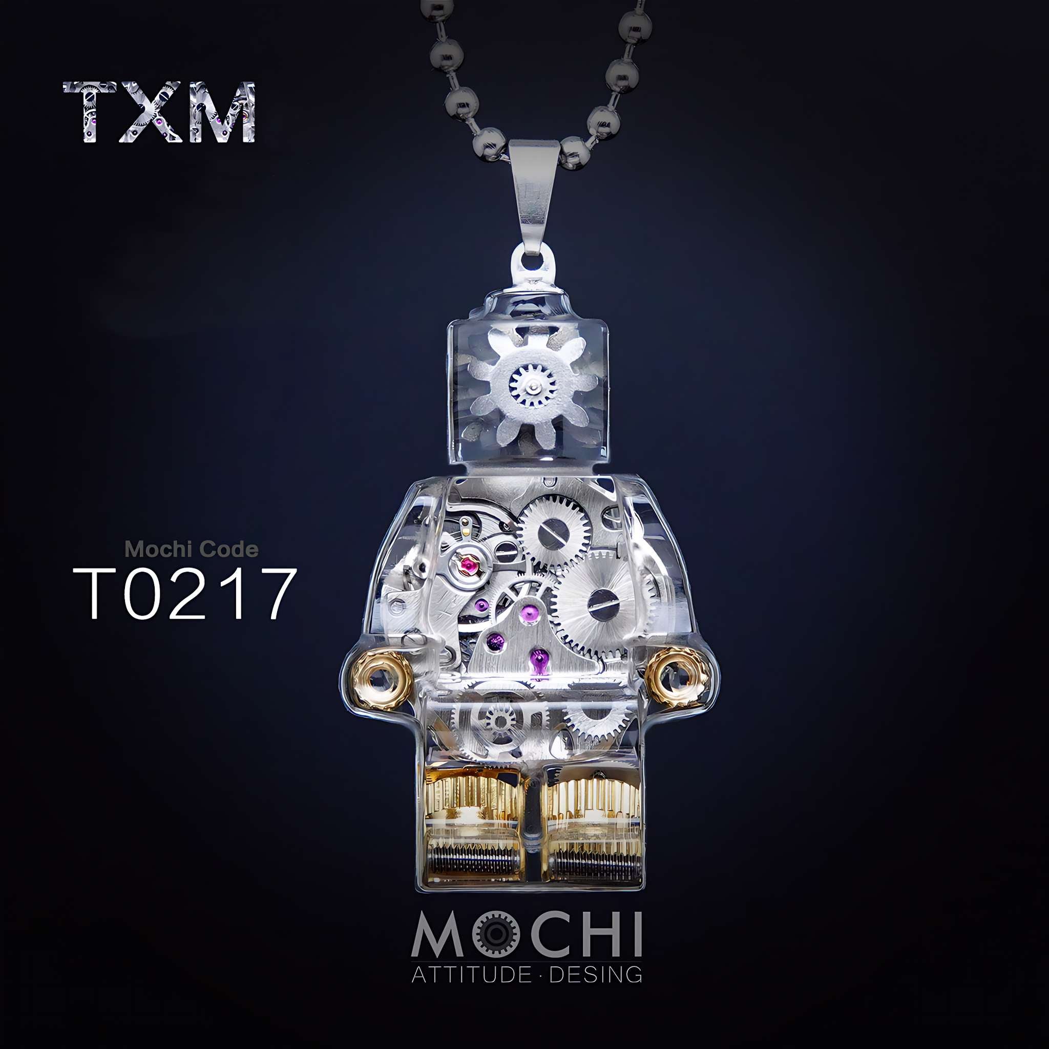 Time Matrix Unit - Cyberpunk Pendant & Chains | Mochipunk