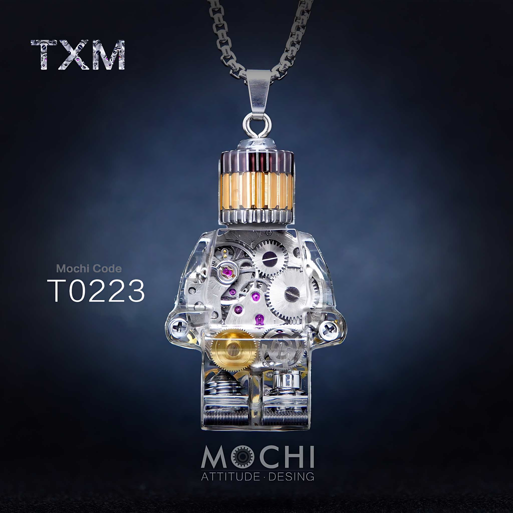 Time Matrix Unit - Cyberpunk Pendant & Chains | Mochipunk