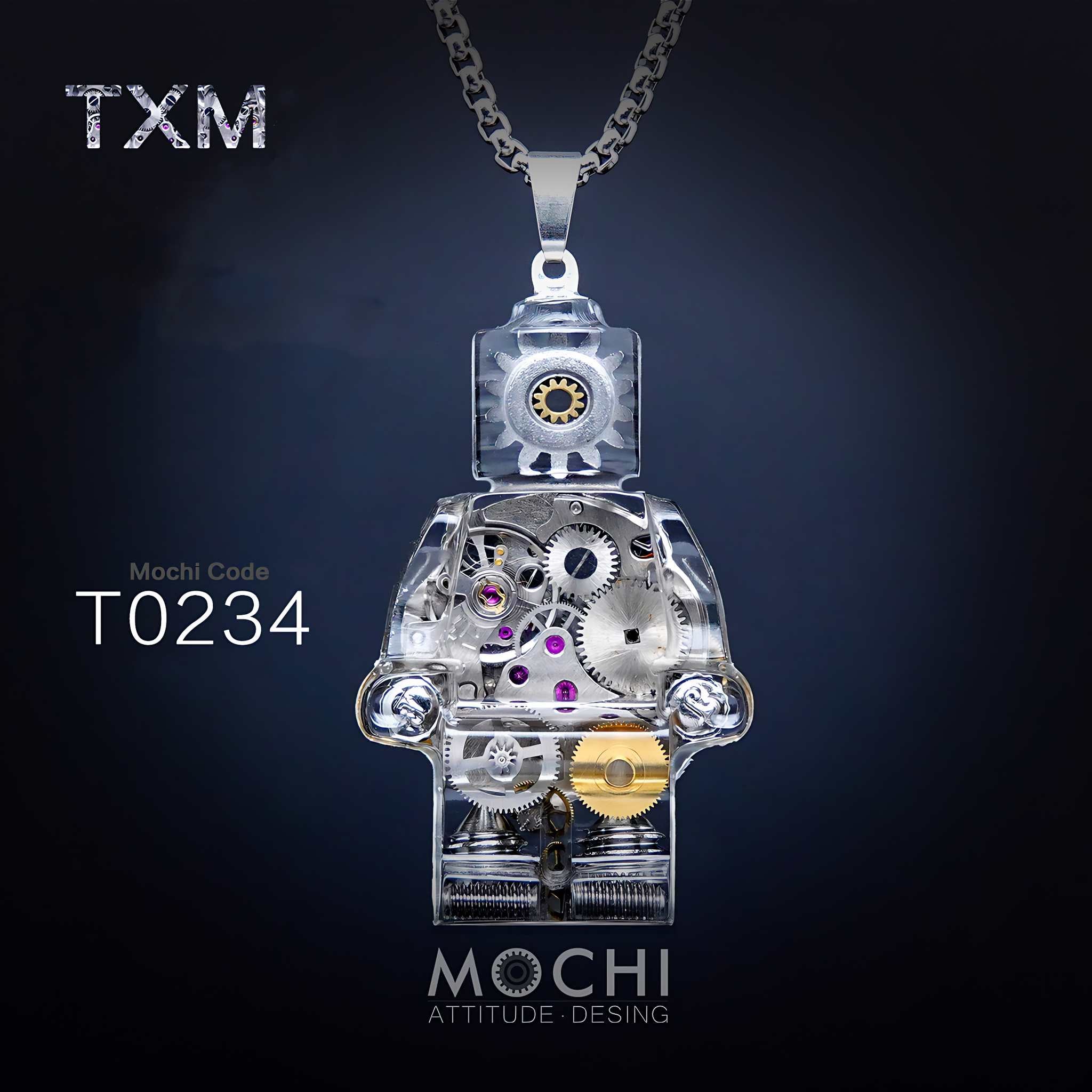 Time Matrix Unit - Cyberpunk Pendant & Chains | Mochipunk
