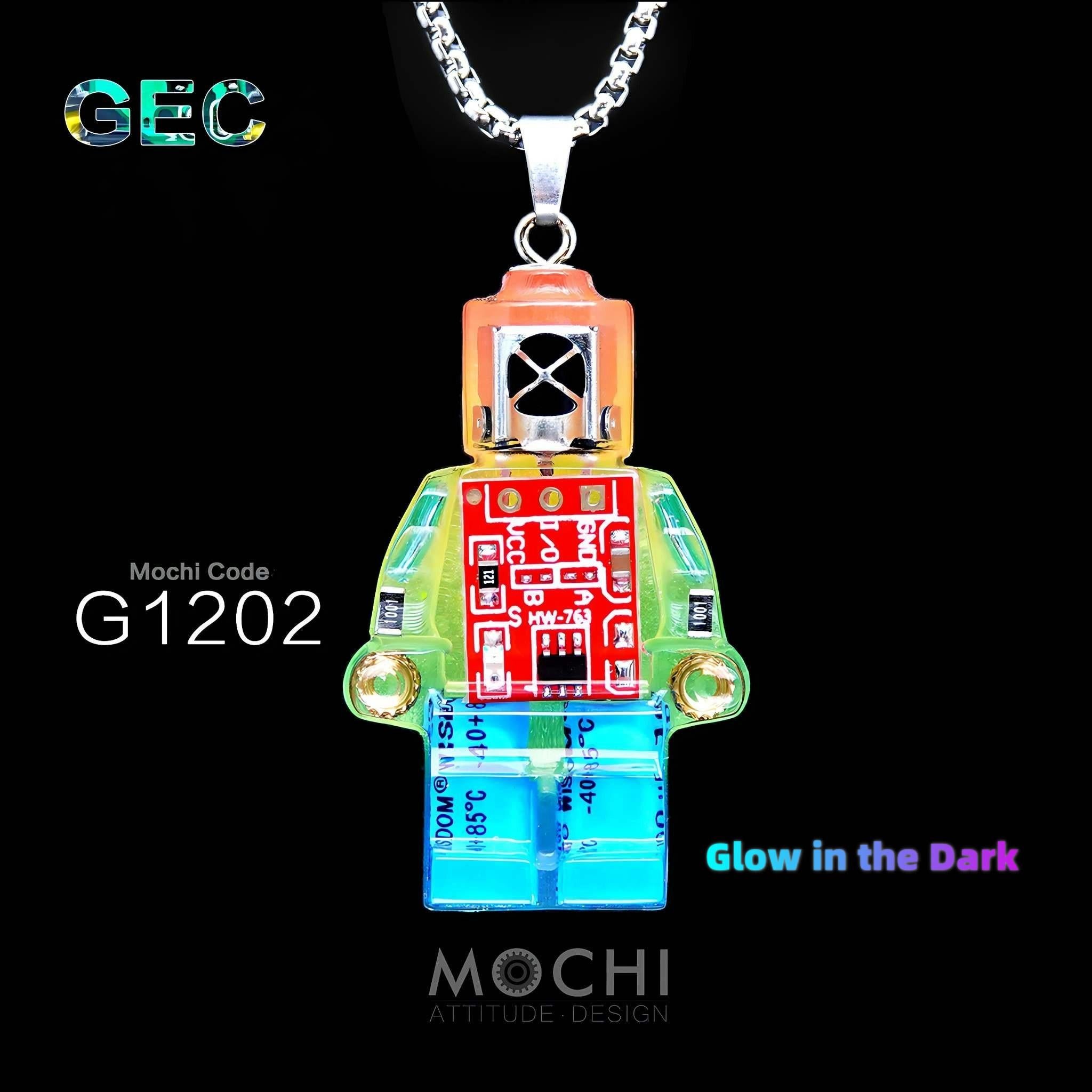 Gear Energy Core - Cyberpunk Pendant & Chains | Mochipunk