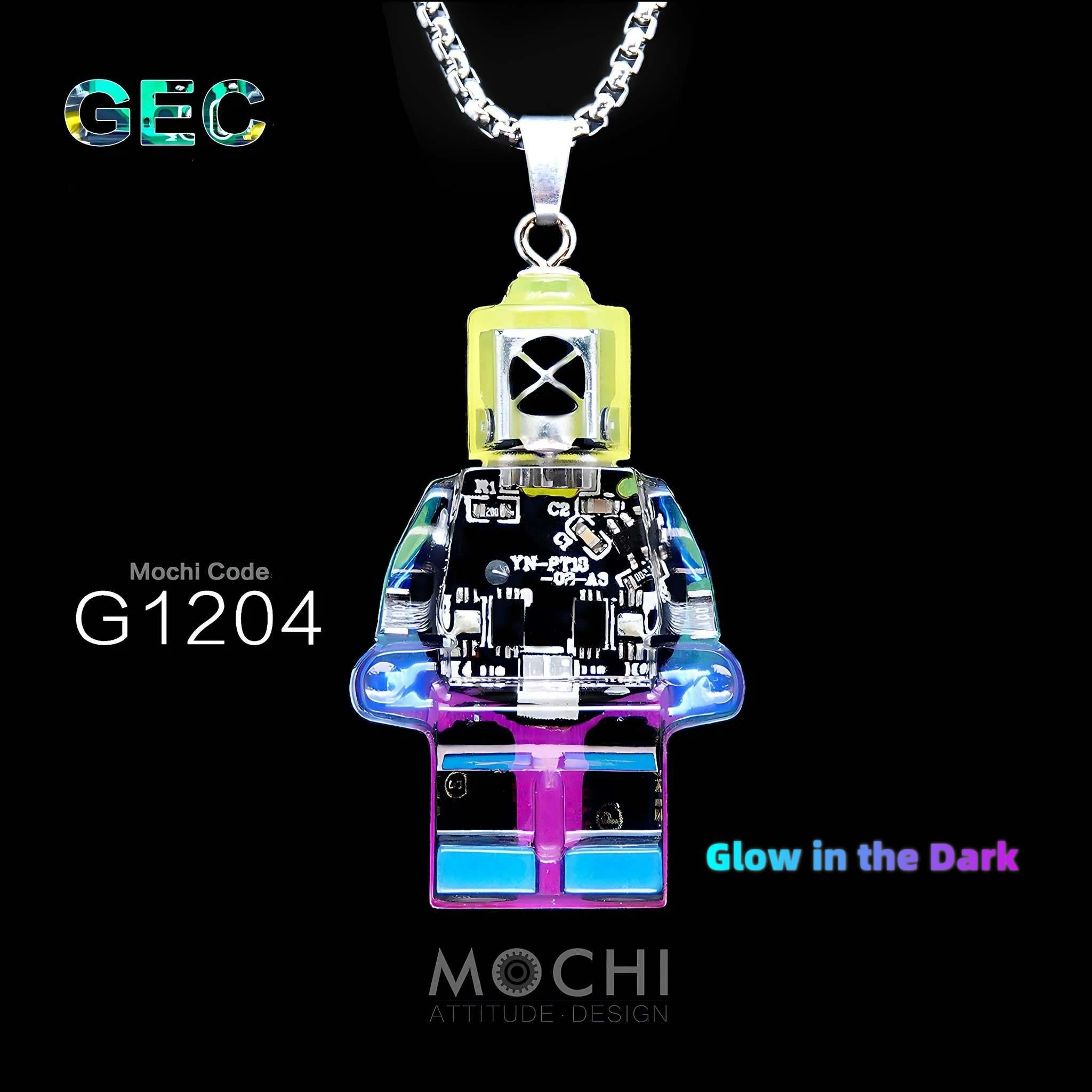 Gear Energy Core - Cyberpunk Pendant & Chains | Mochipunk