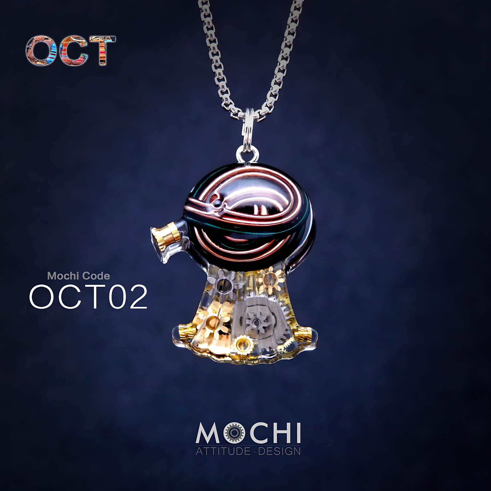 DooDoo Octopus - Cyberpunk Pendant & Chains | Mochipunk