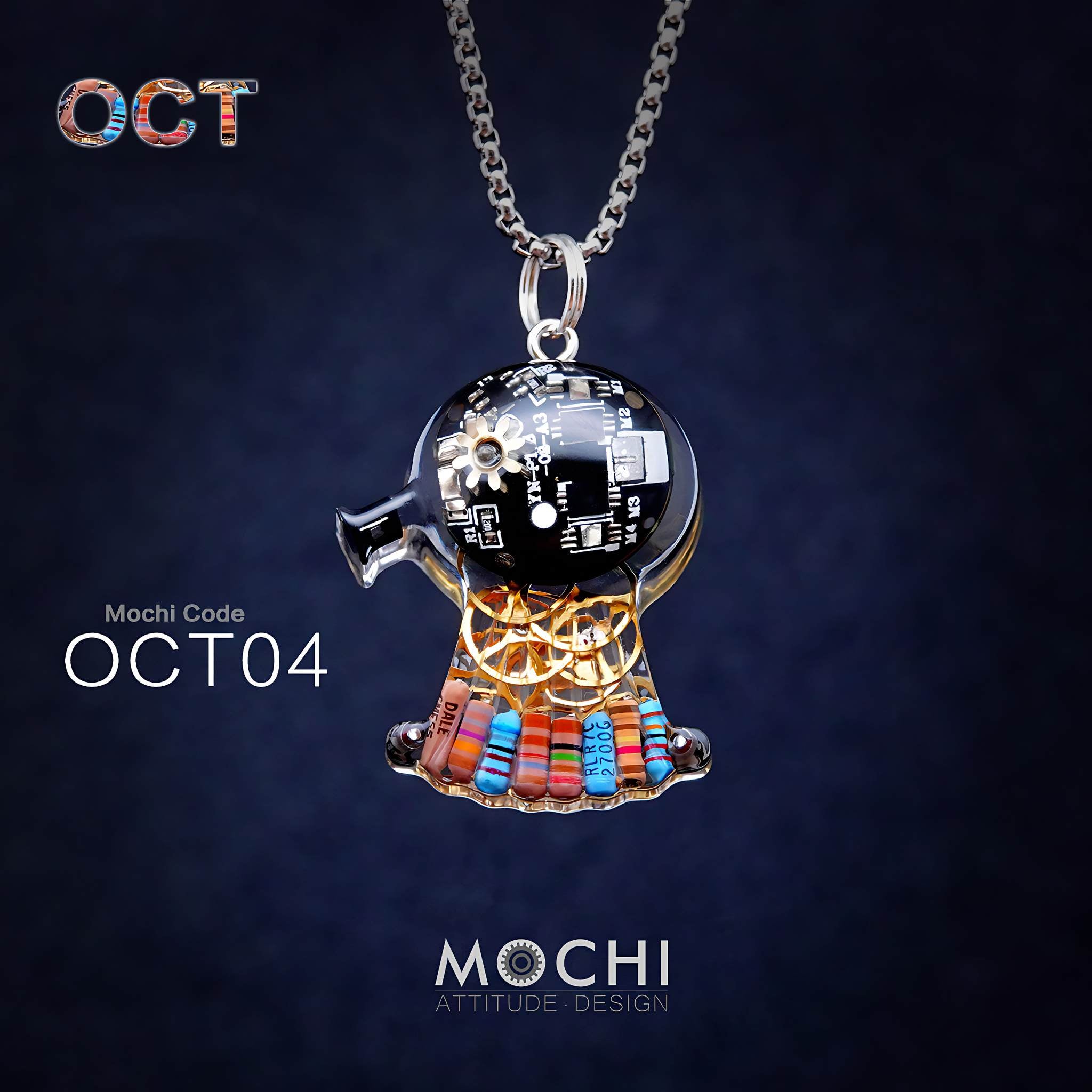 DooDoo Octopus - Cyberpunk Pendant & Chains | Mochipunk