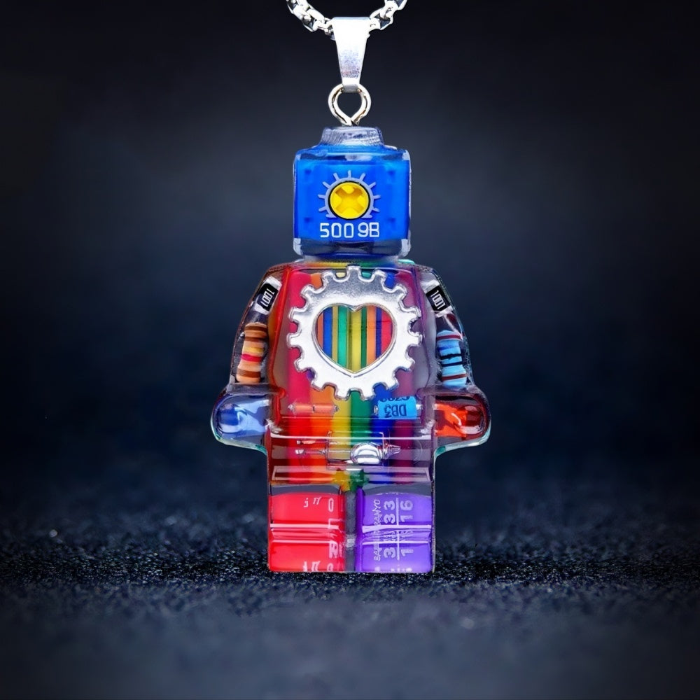 Smile Mech Engine – Handmade Cyberpunk Necklace | Mochipunk