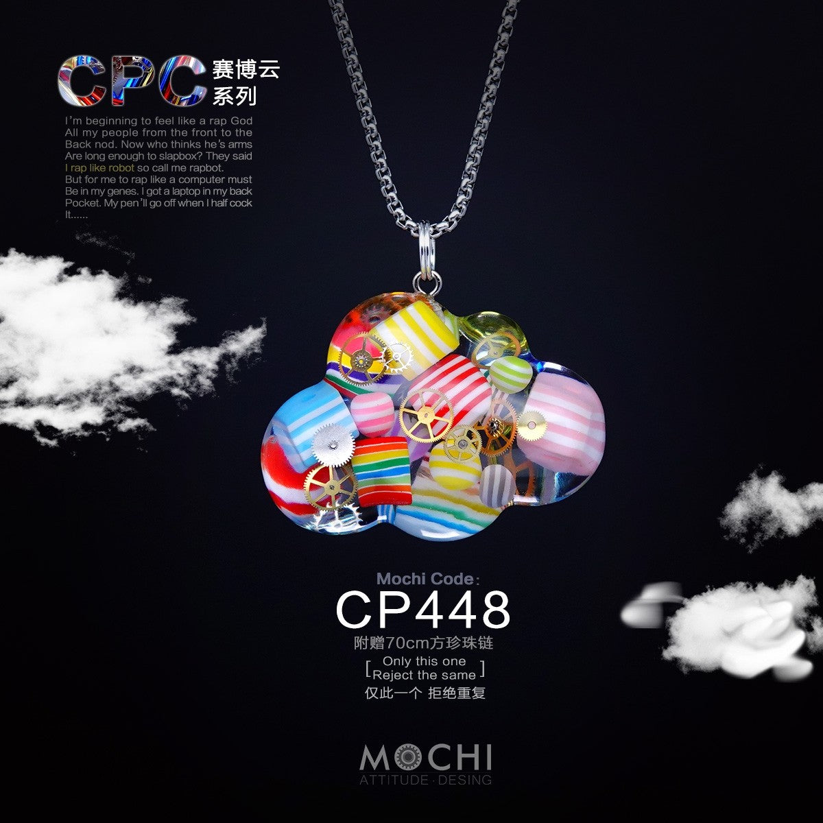 Cloud – Handmade Cyberpunk Necklace | Mochipunk