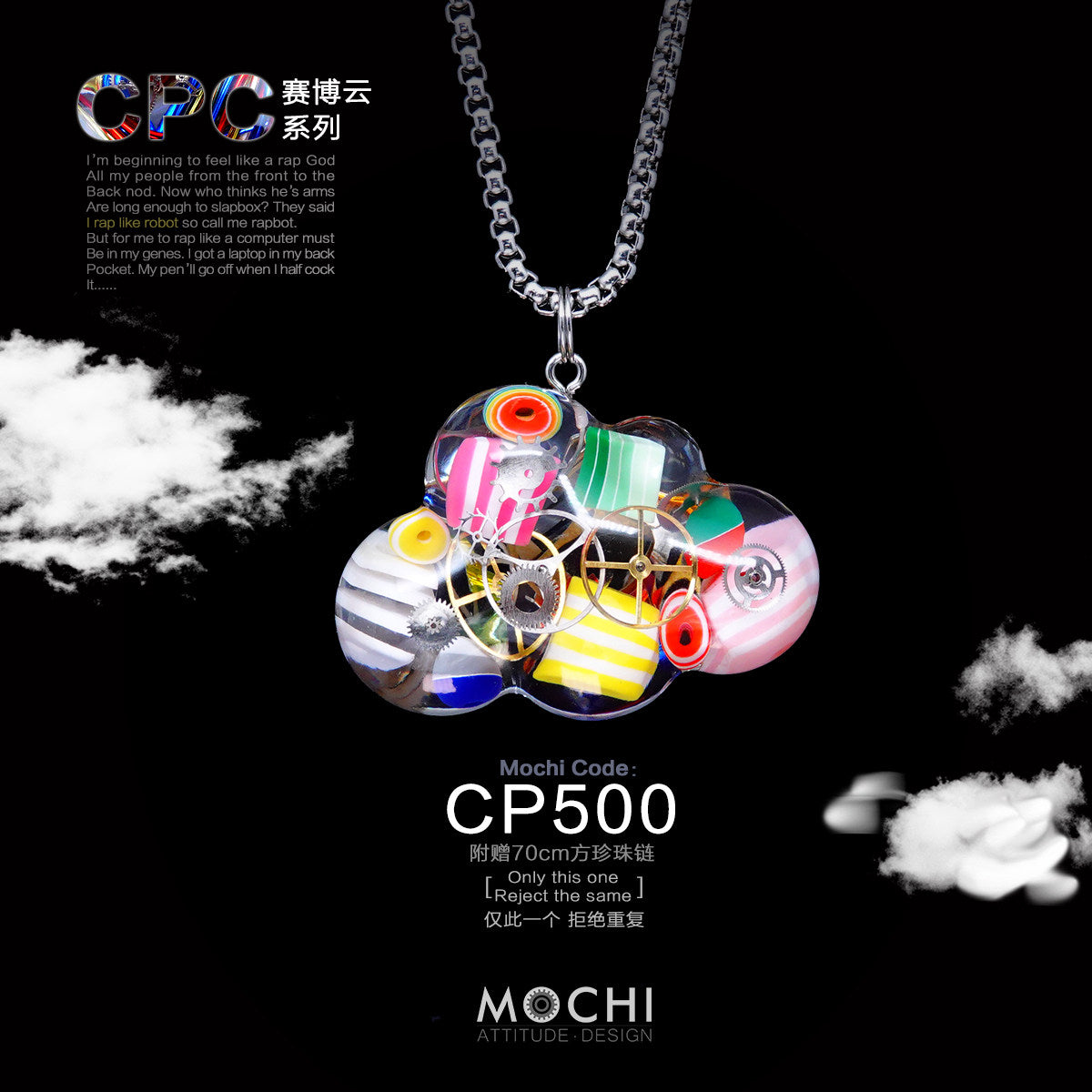 Cloud – Handmade Cyberpunk Necklace | Mochipunk