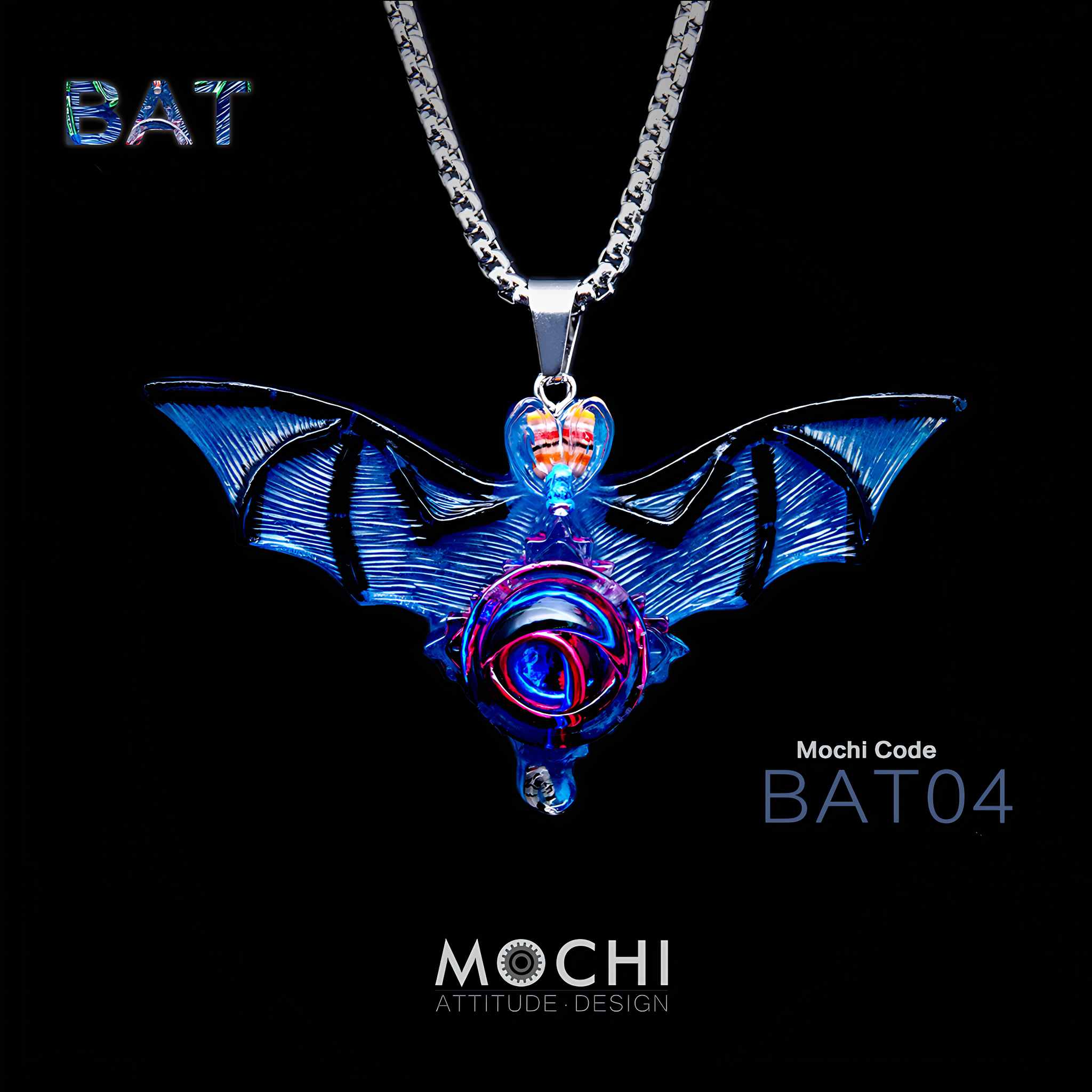 Dark Bat - Cyberpunk Pendant & Chains | Mochipunk