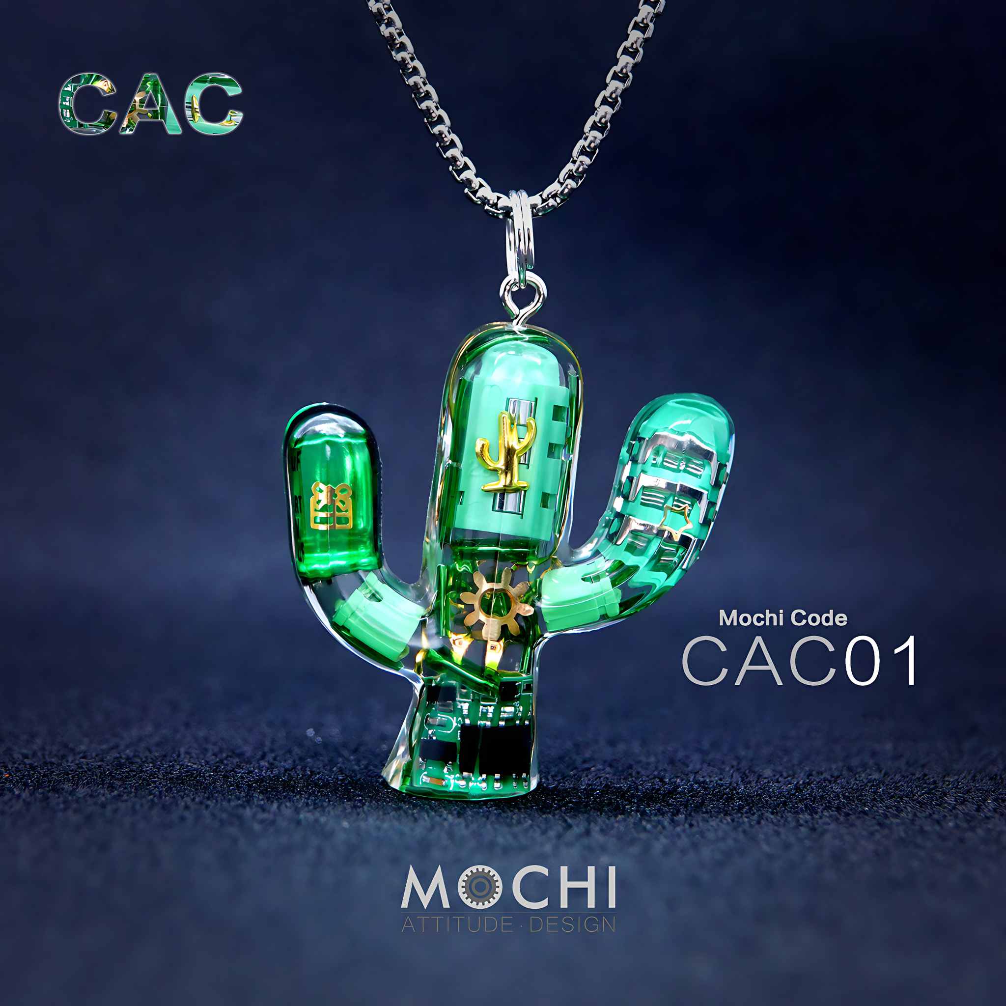Cactus - Cyberpunk Pendant & Chains | Mochipunk