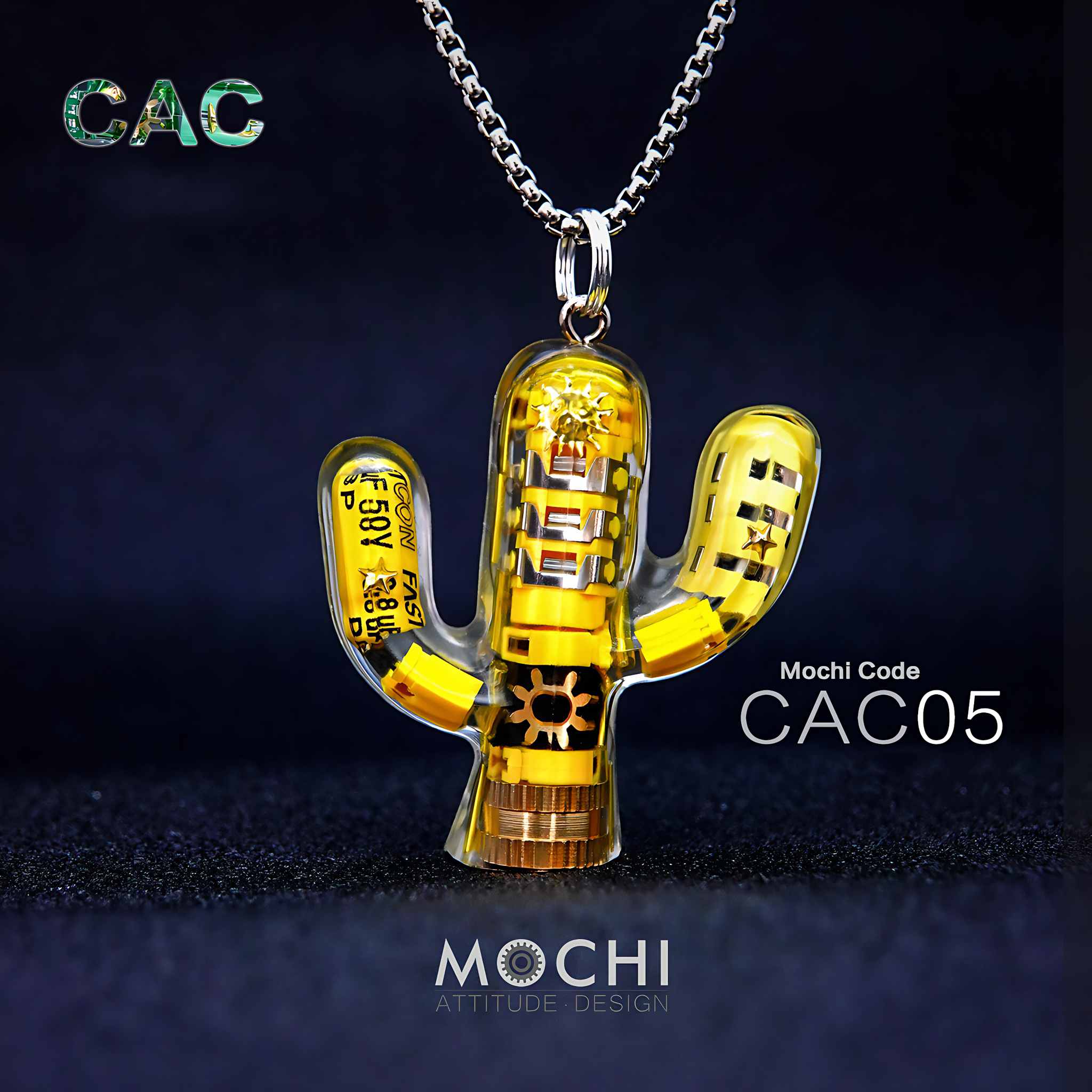 Cactus - Cyberpunk Pendant & Chains | Mochipunk