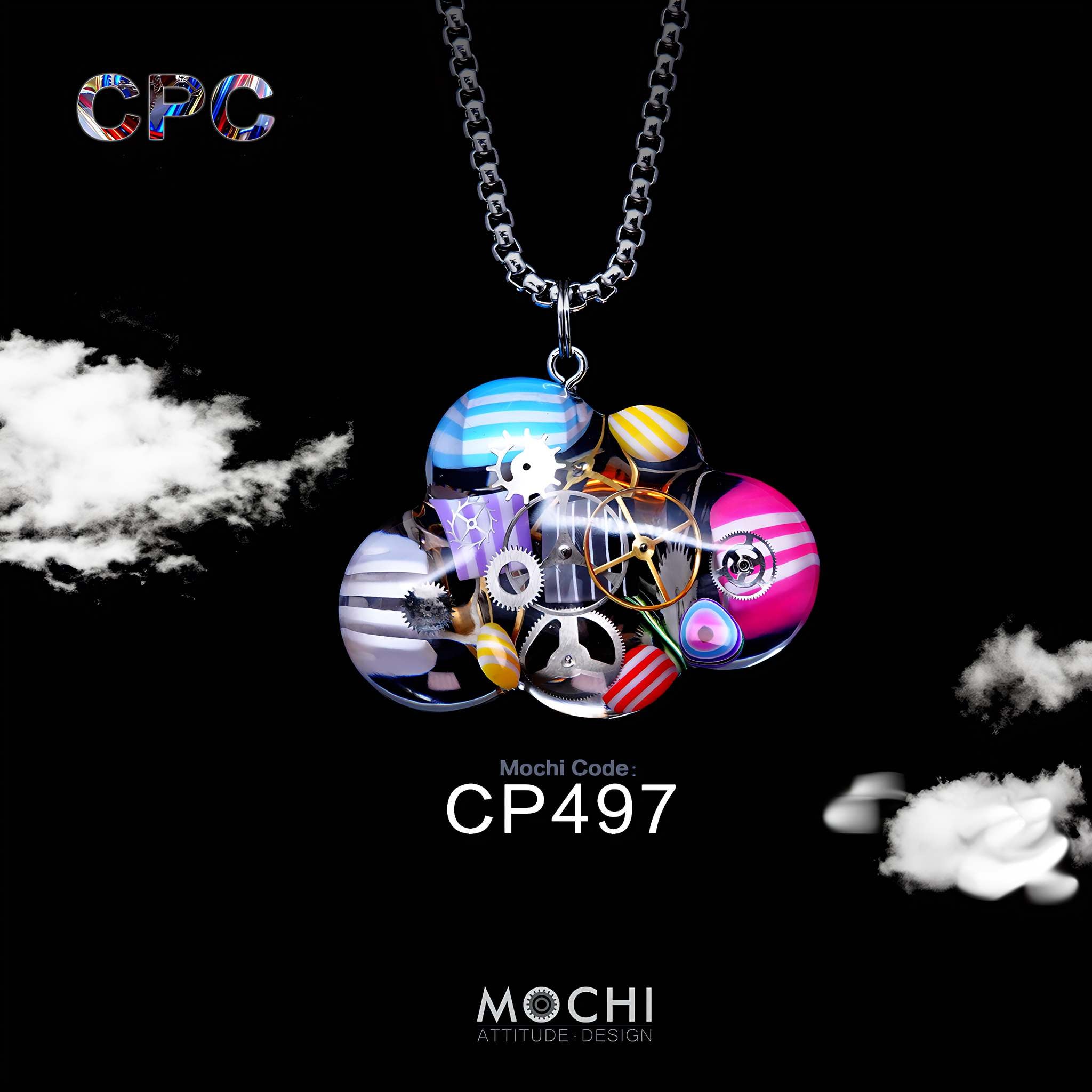 Cloud - Cyberpunk Pendant & Chains | Mochipunk
