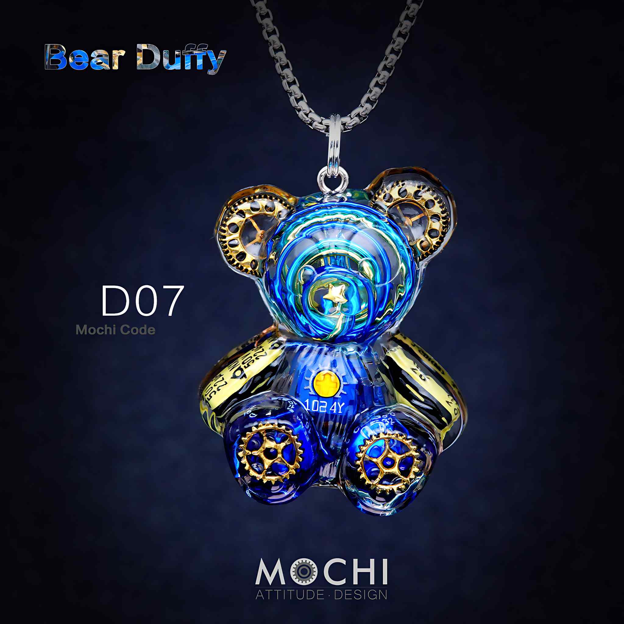 Bear Duffy - Cyberpunk Pendant & Chains | Mochipunk
