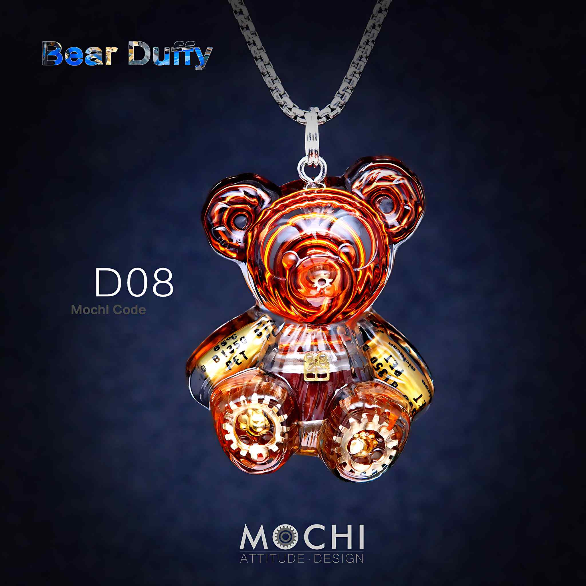 Bear Duffy - Cyberpunk Pendant & Chains | Mochipunk