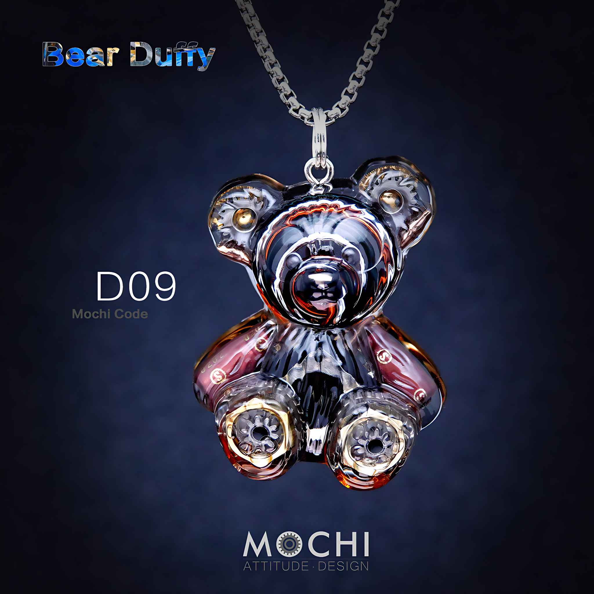 Bear Duffy - Cyberpunk Pendant & Chains | Mochipunk