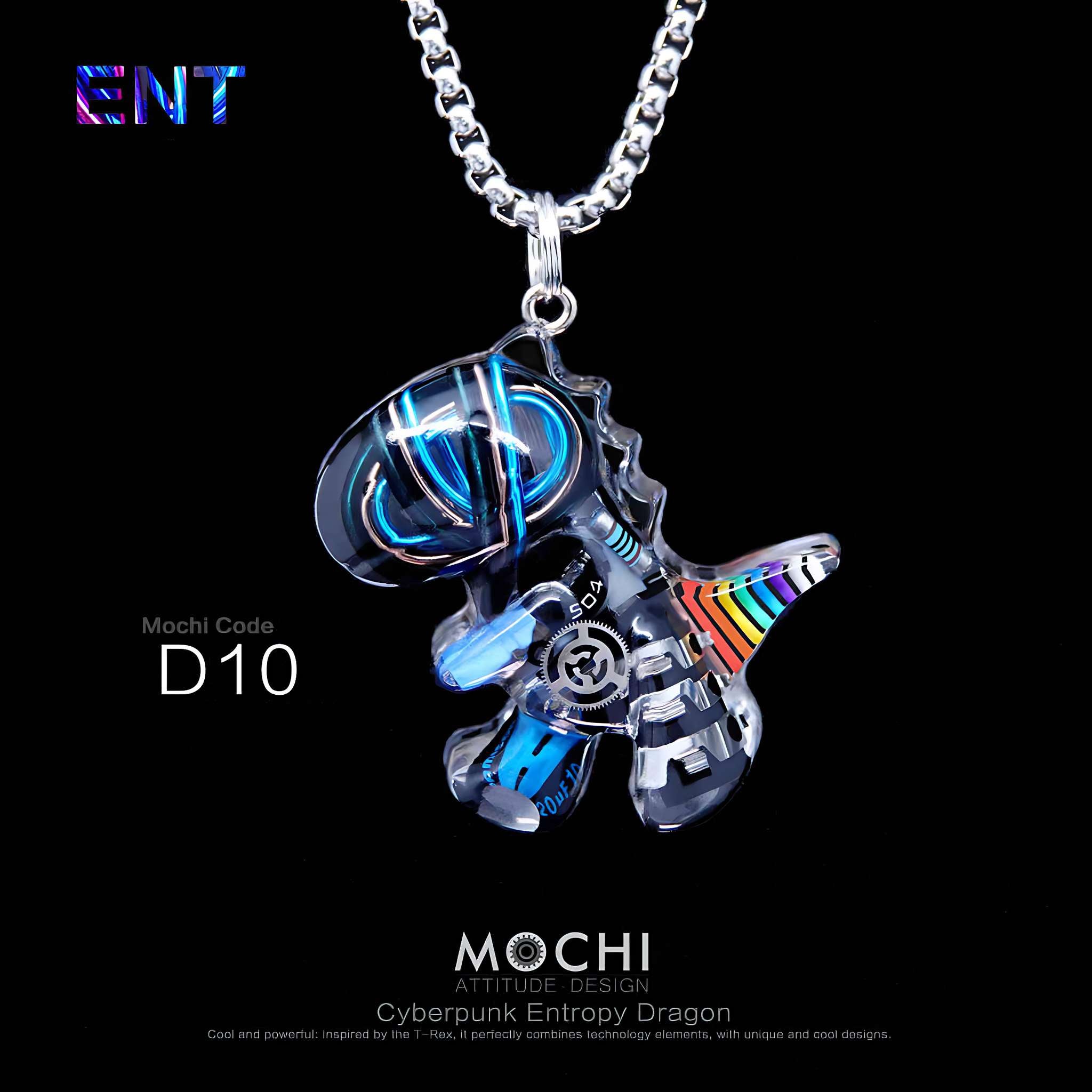 Entropy Dragon - Cyberpunk Pendant & Chains | Mochipunk