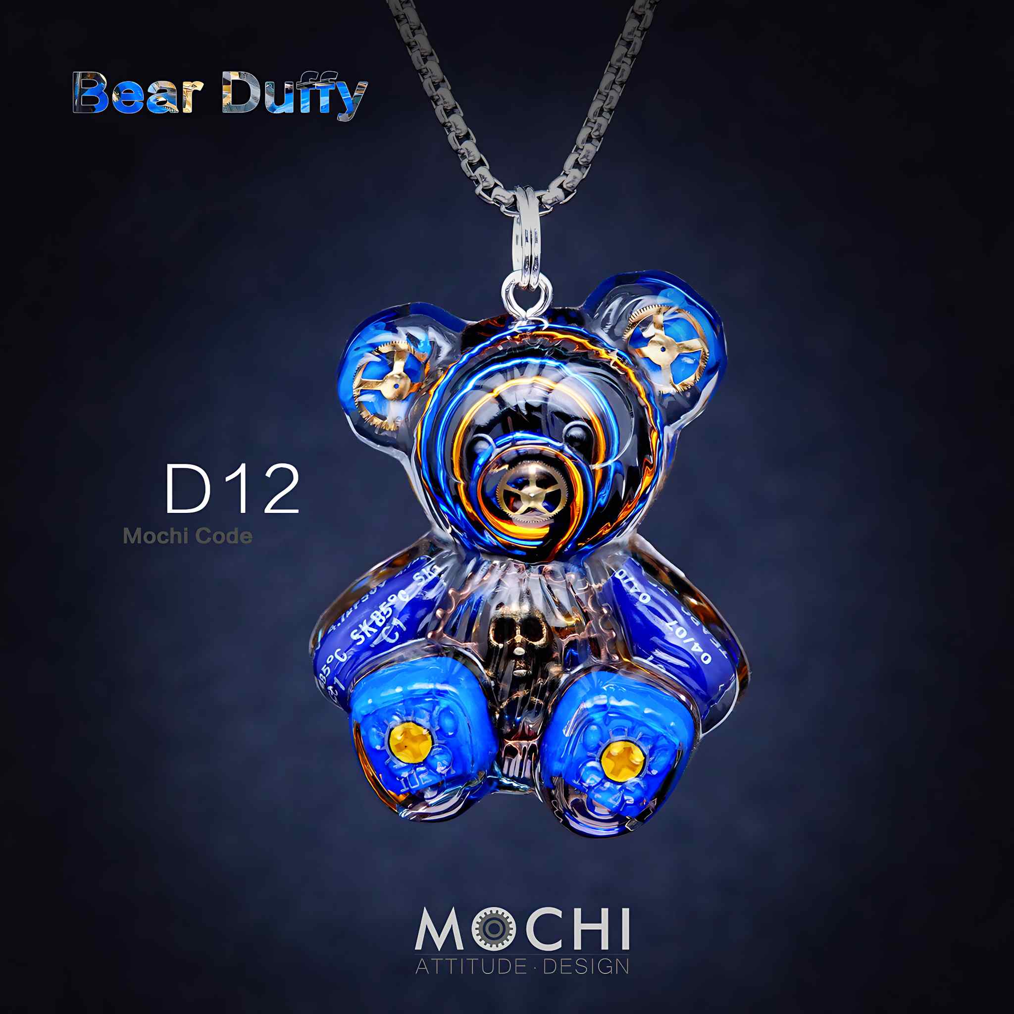 Bear Duffy - Cyberpunk Pendant & Chains | Mochipunk