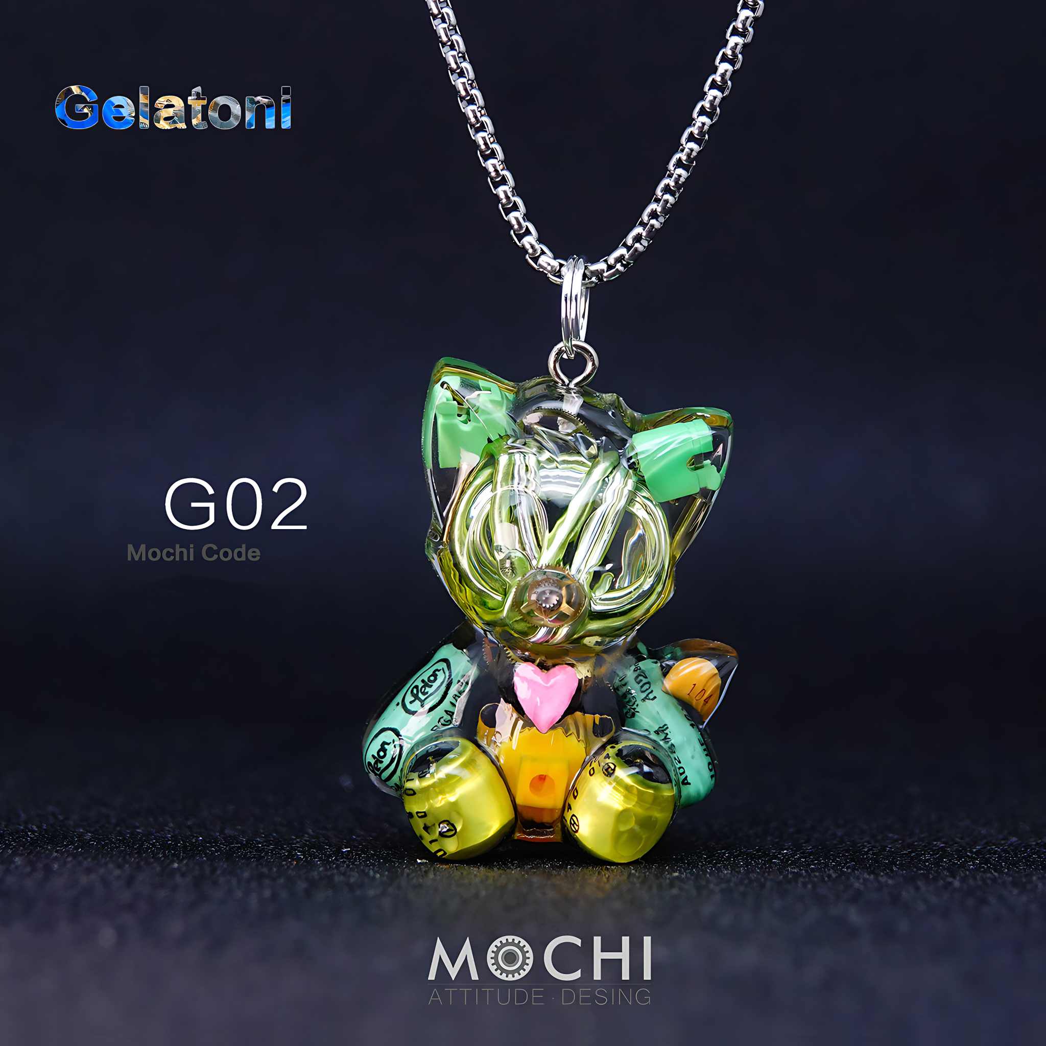 Gelatoni - Cyberpunk Pendant & Chains | Mochipunk
