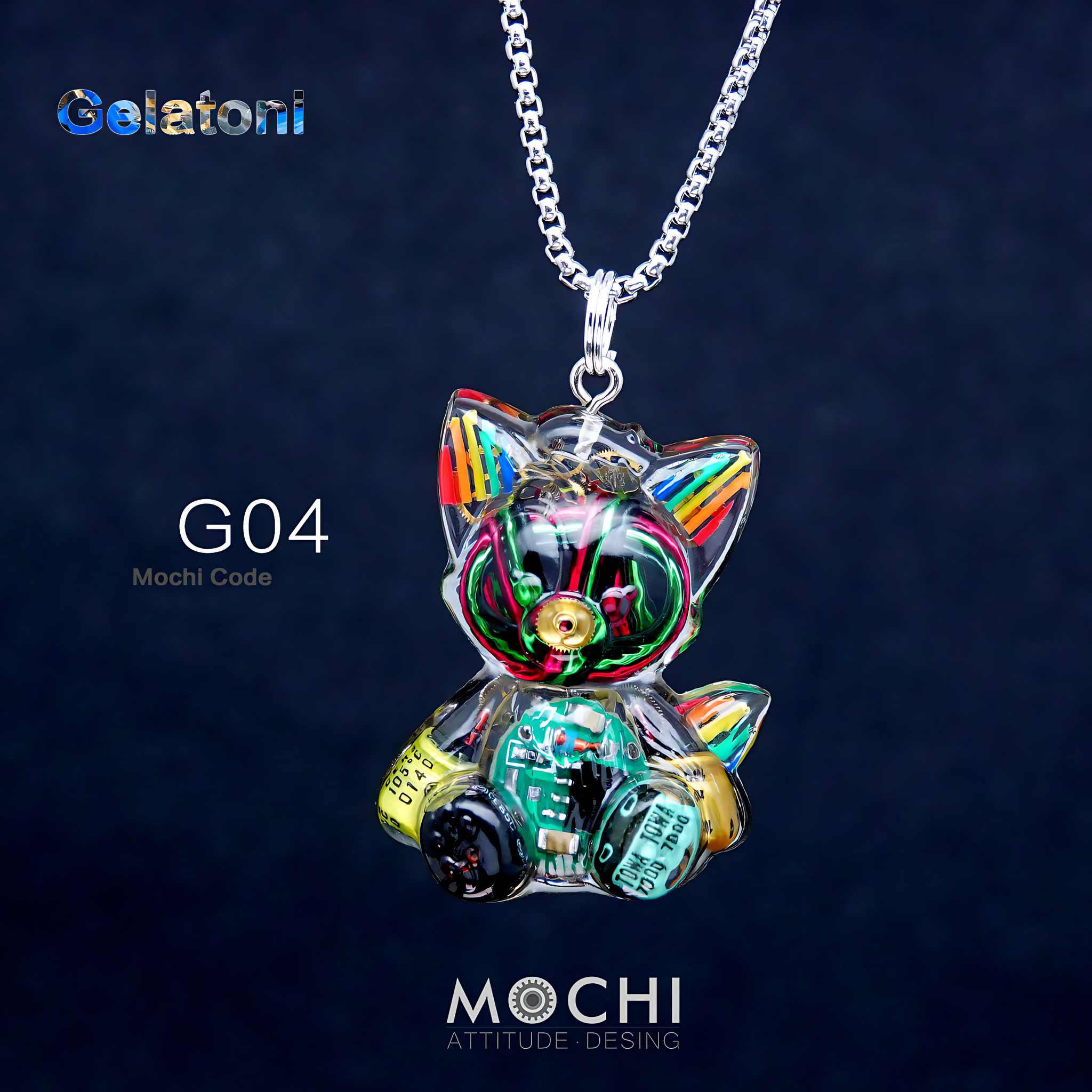 Gelatoni - Cyberpunk Pendant & Chains | Mochipunk