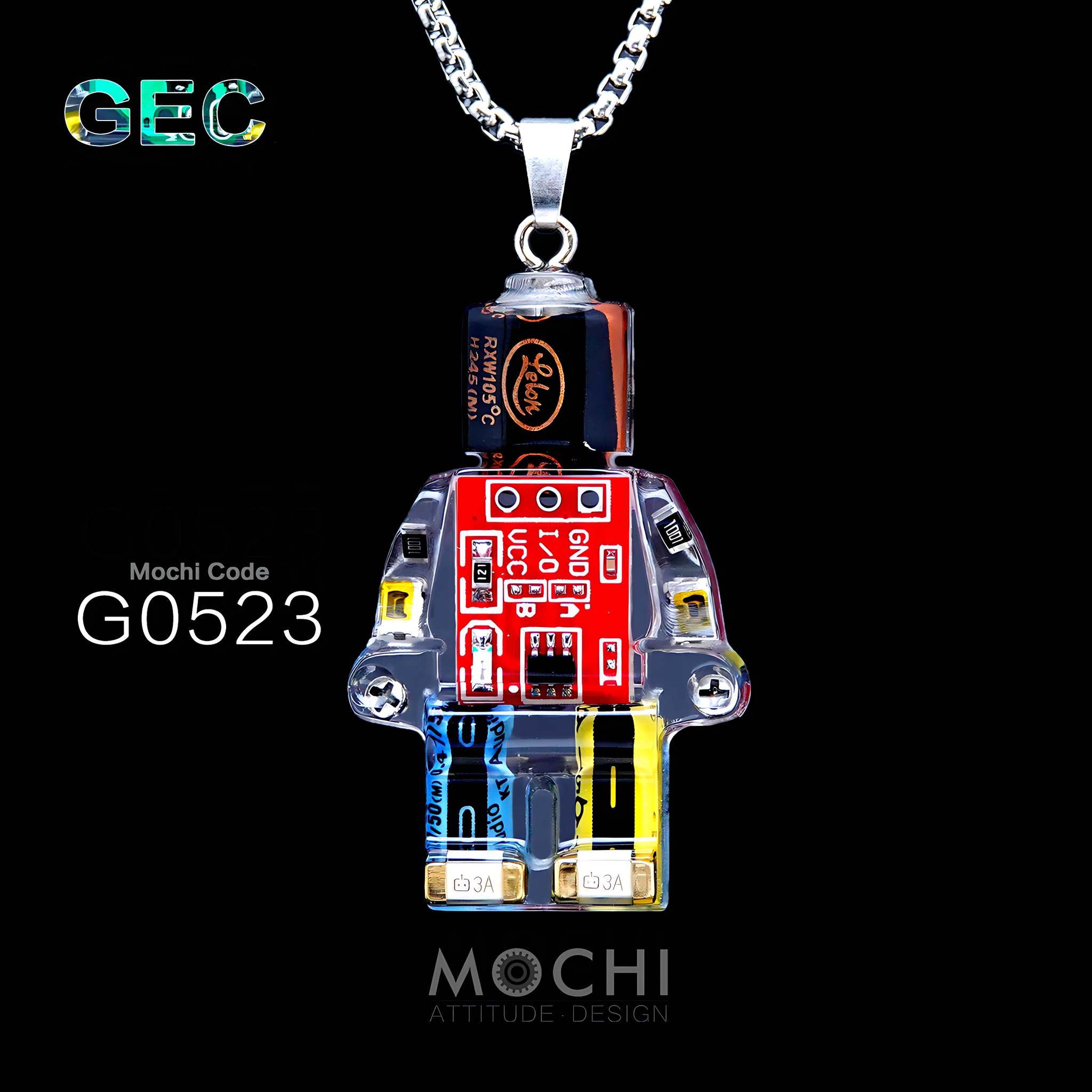Gear Energy Core - Cyberpunk Pendant & Chains | Mochipunk