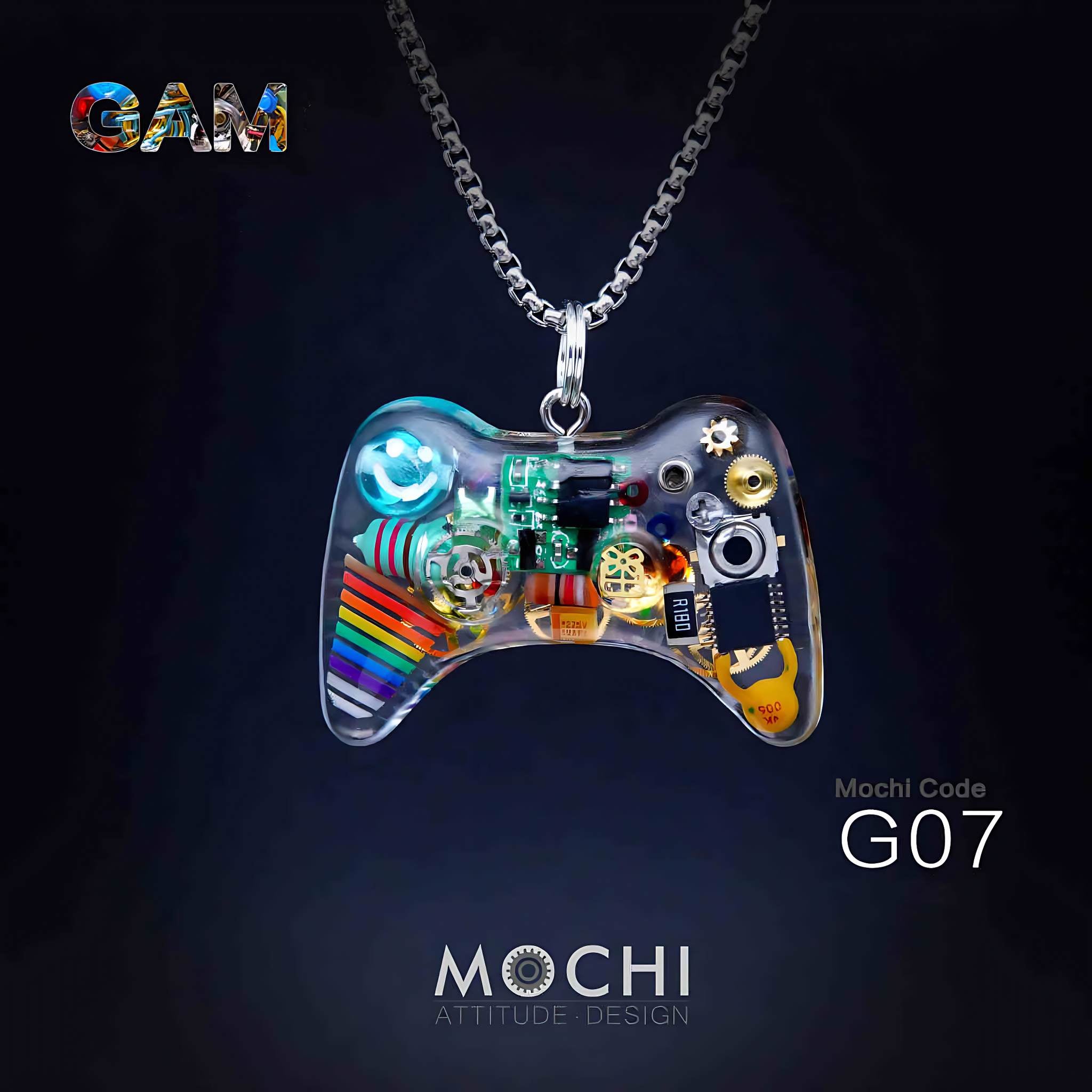 Game Handle - Cyberpunk Pendant & Chains | Mochipunk