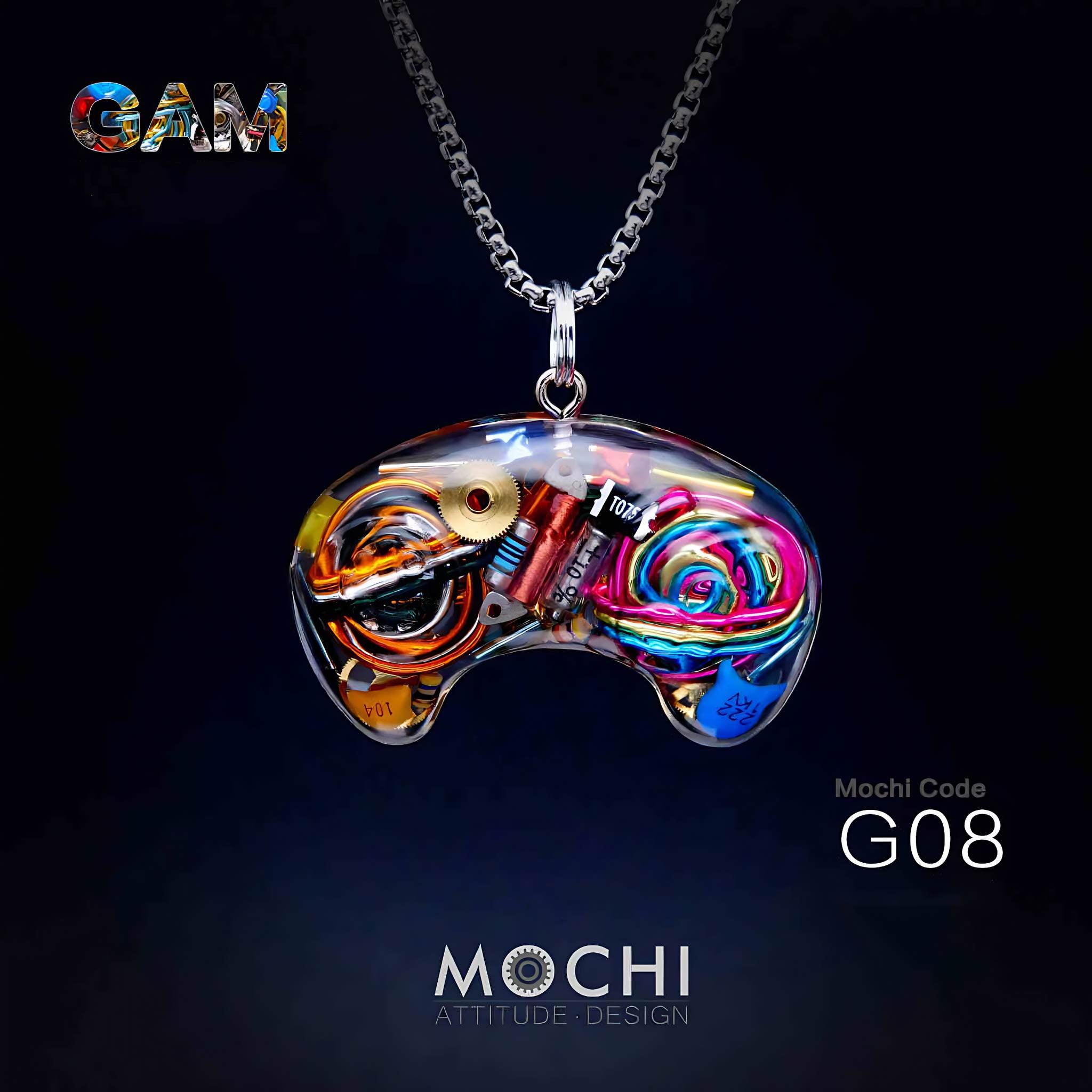 Game Handle - Cyberpunk Pendant & Chains | Mochipunk