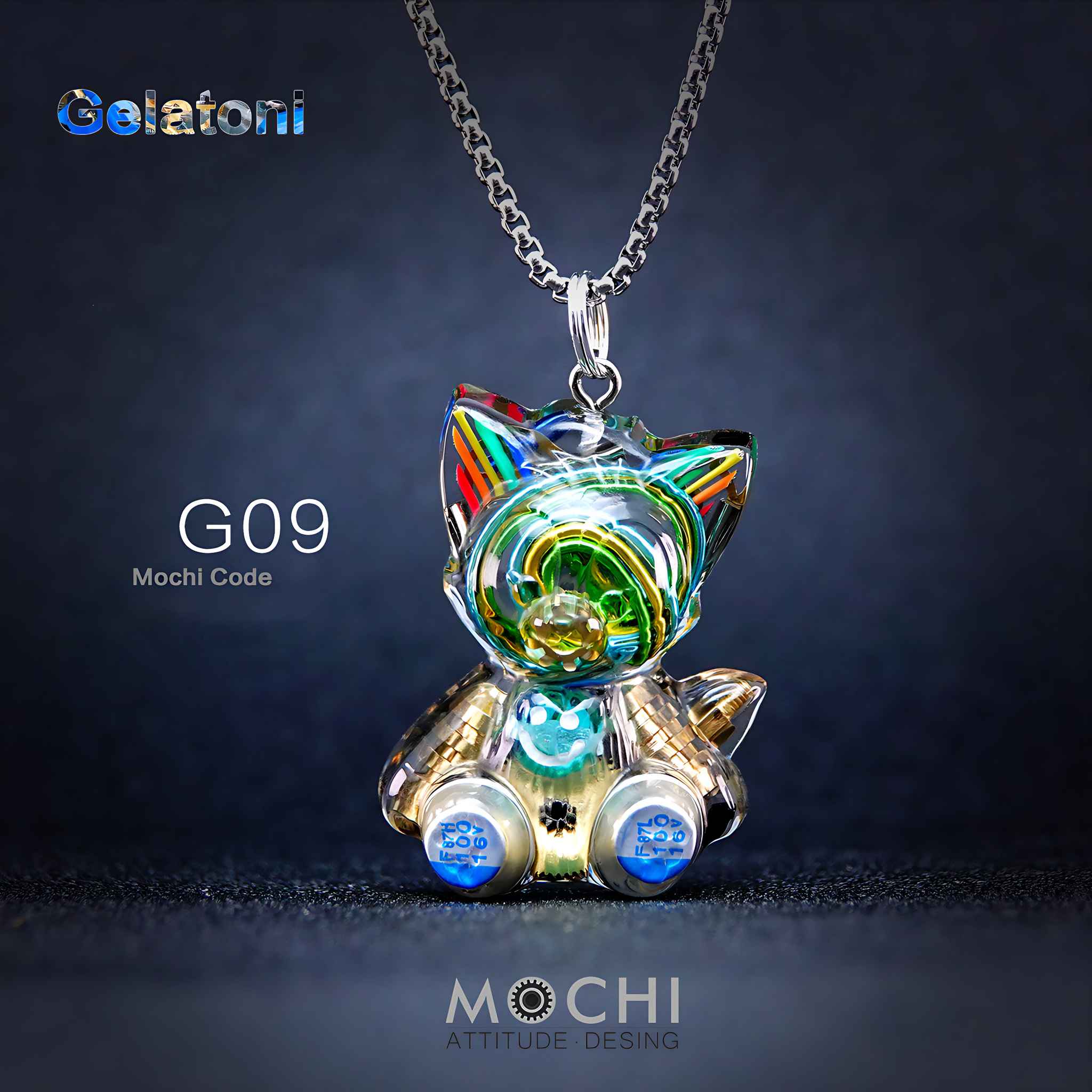 Gelatoni - Cyberpunk Pendant & Chains | Mochipunk