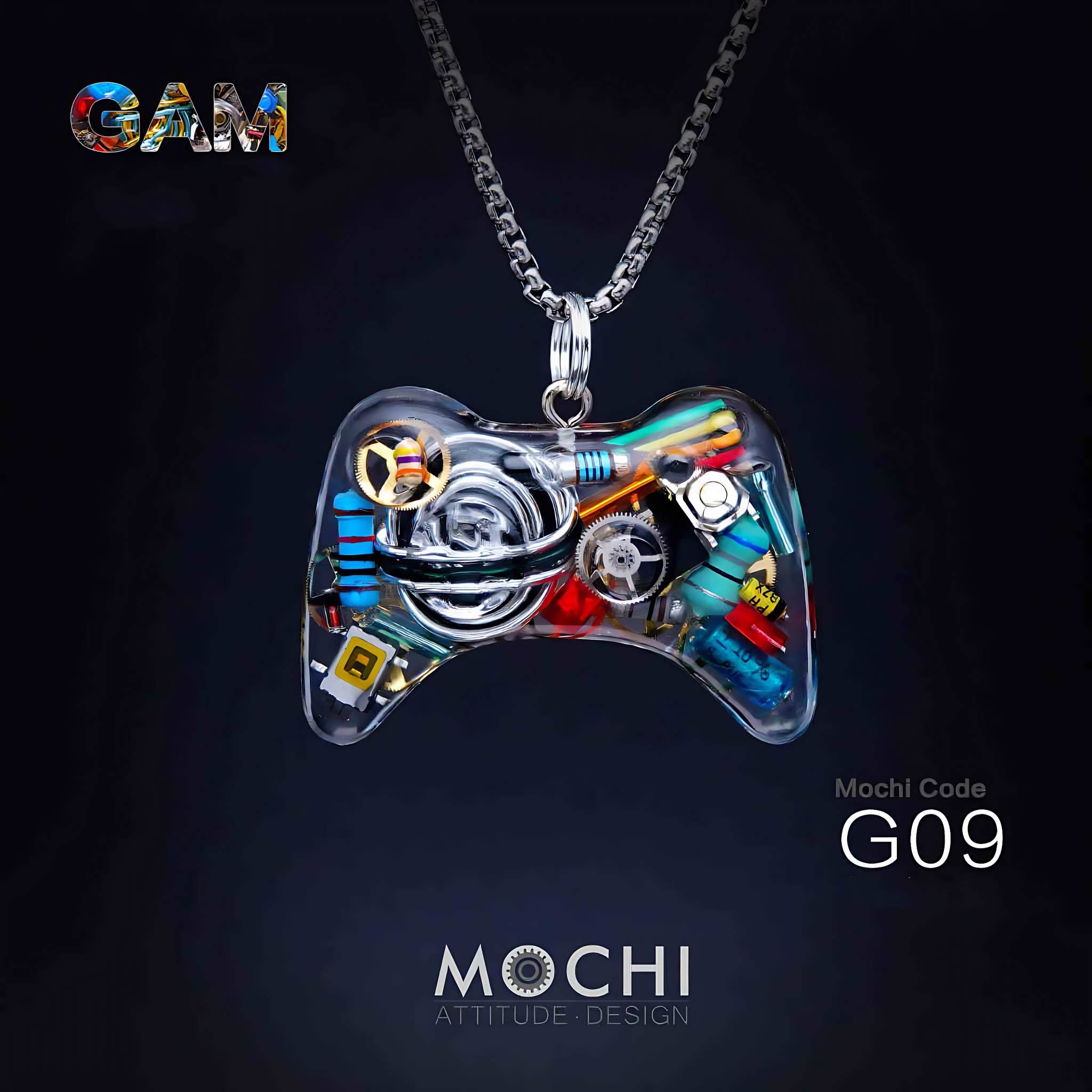 Game Handle - Cyberpunk Pendant & Chains | Mochipunk