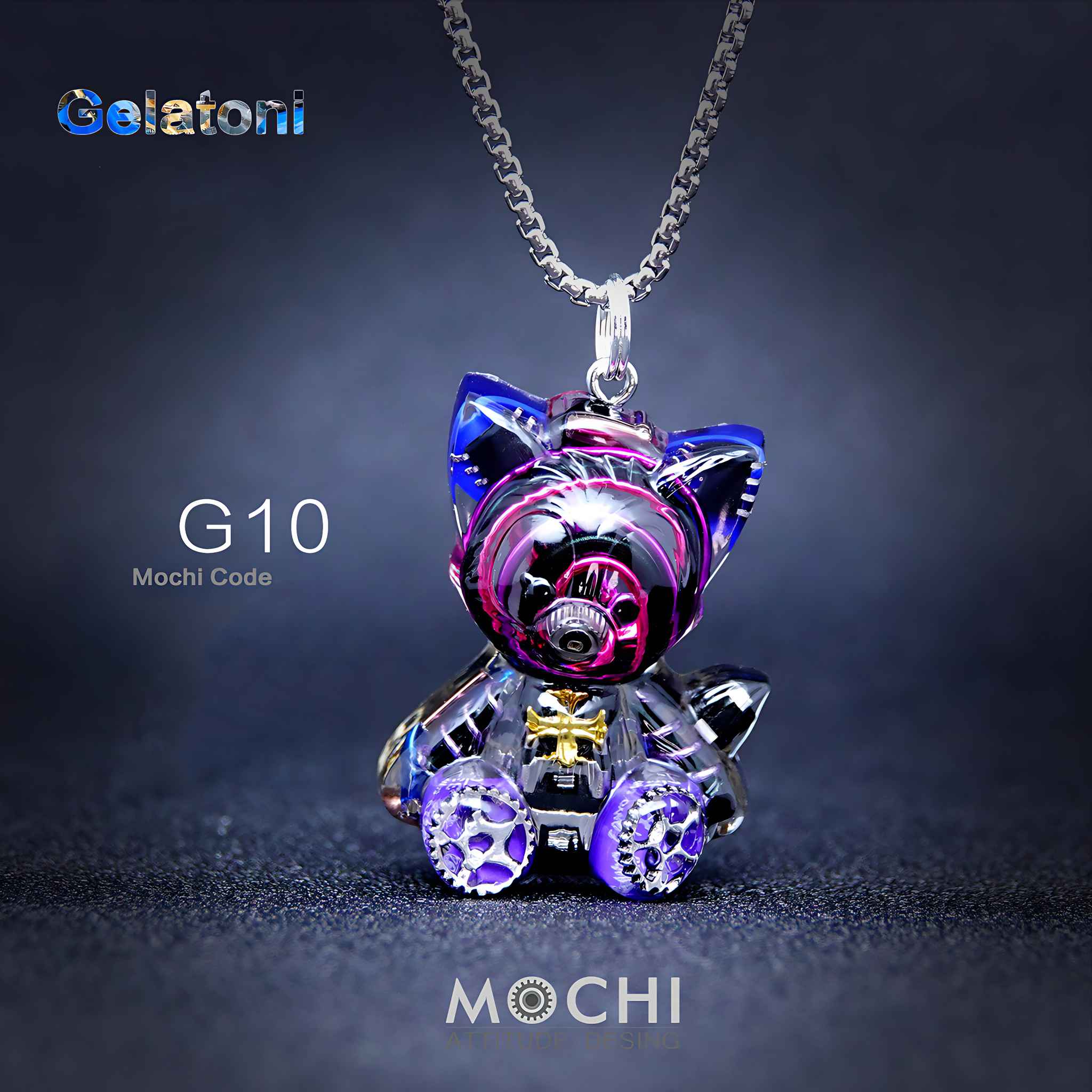 Gelatoni - Cyberpunk Pendant & Chains | Mochipunk