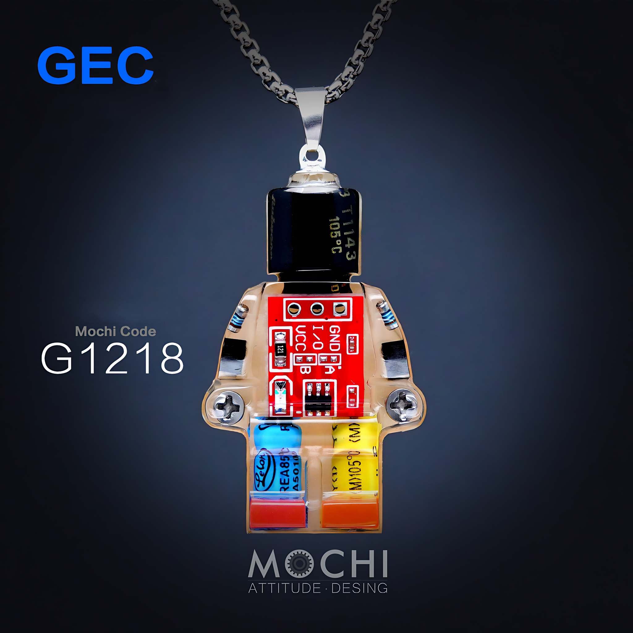 Gear Energy Core - Cyberpunk Pendant & Chains | Mochipunk