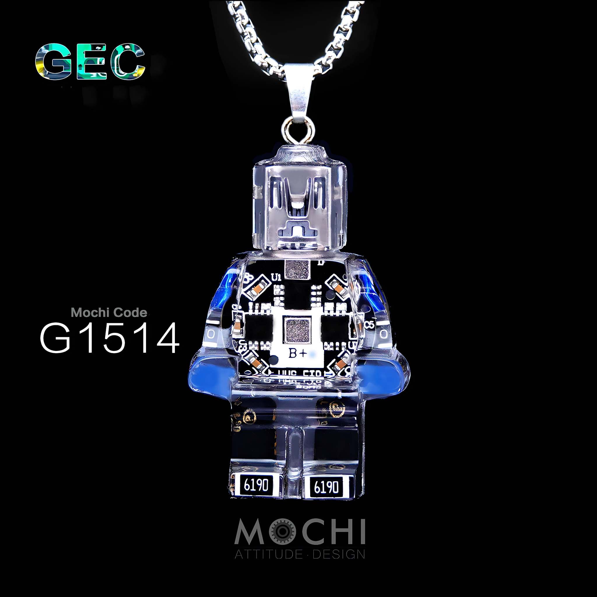 Gear Energy Core - Cyberpunk Pendant & Chains | Mochipunk
