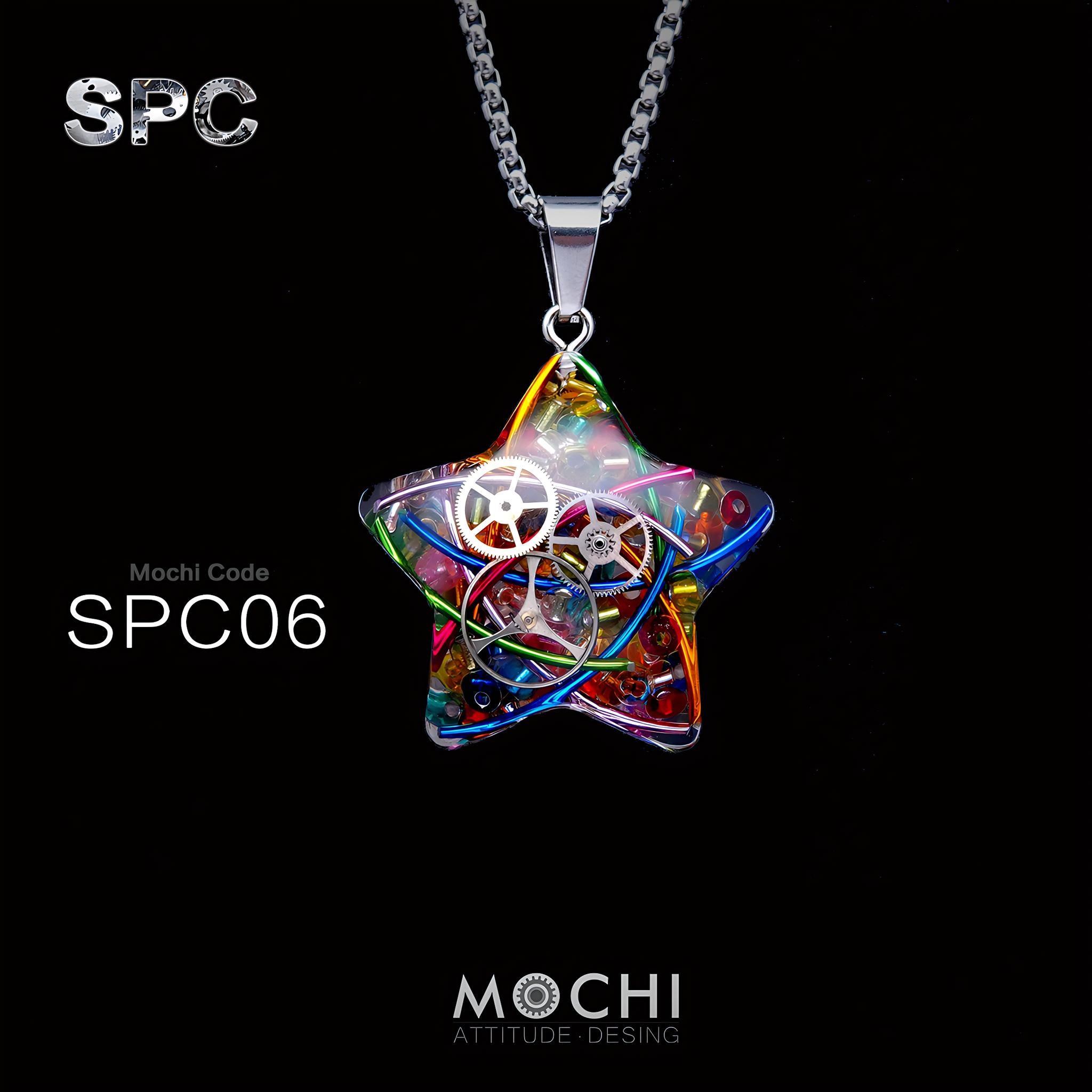 Moon & Star - Cyberpunk Pendant & Chains | Mochipunk