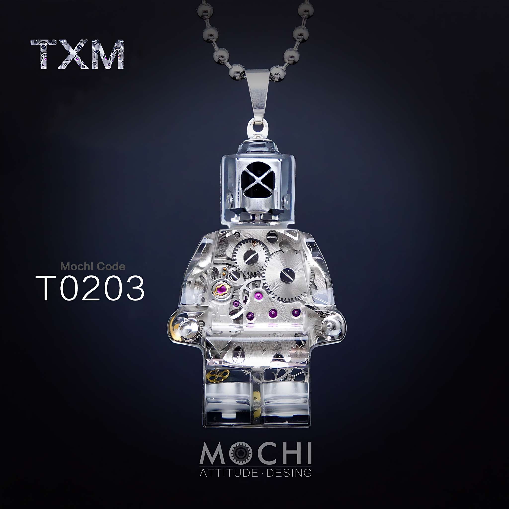 Time Matrix Unit - Cyberpunk Pendant & Chains | Mochipunk