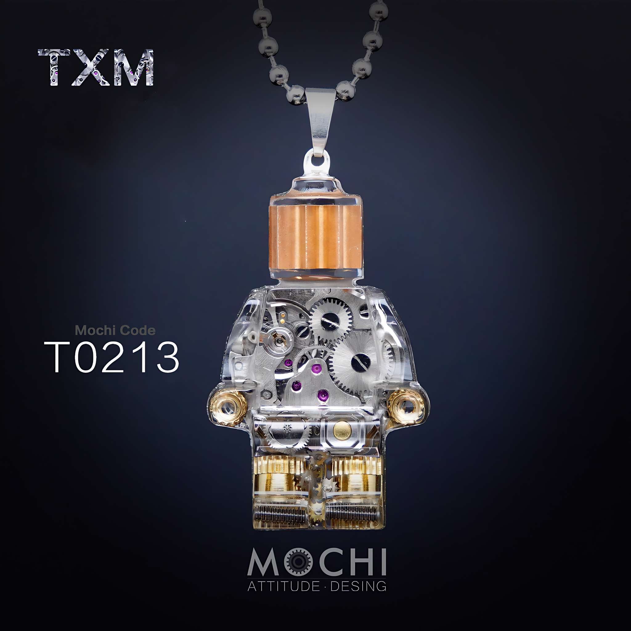 Time Matrix Unit - Cyberpunk Pendant & Chains | Mochipunk