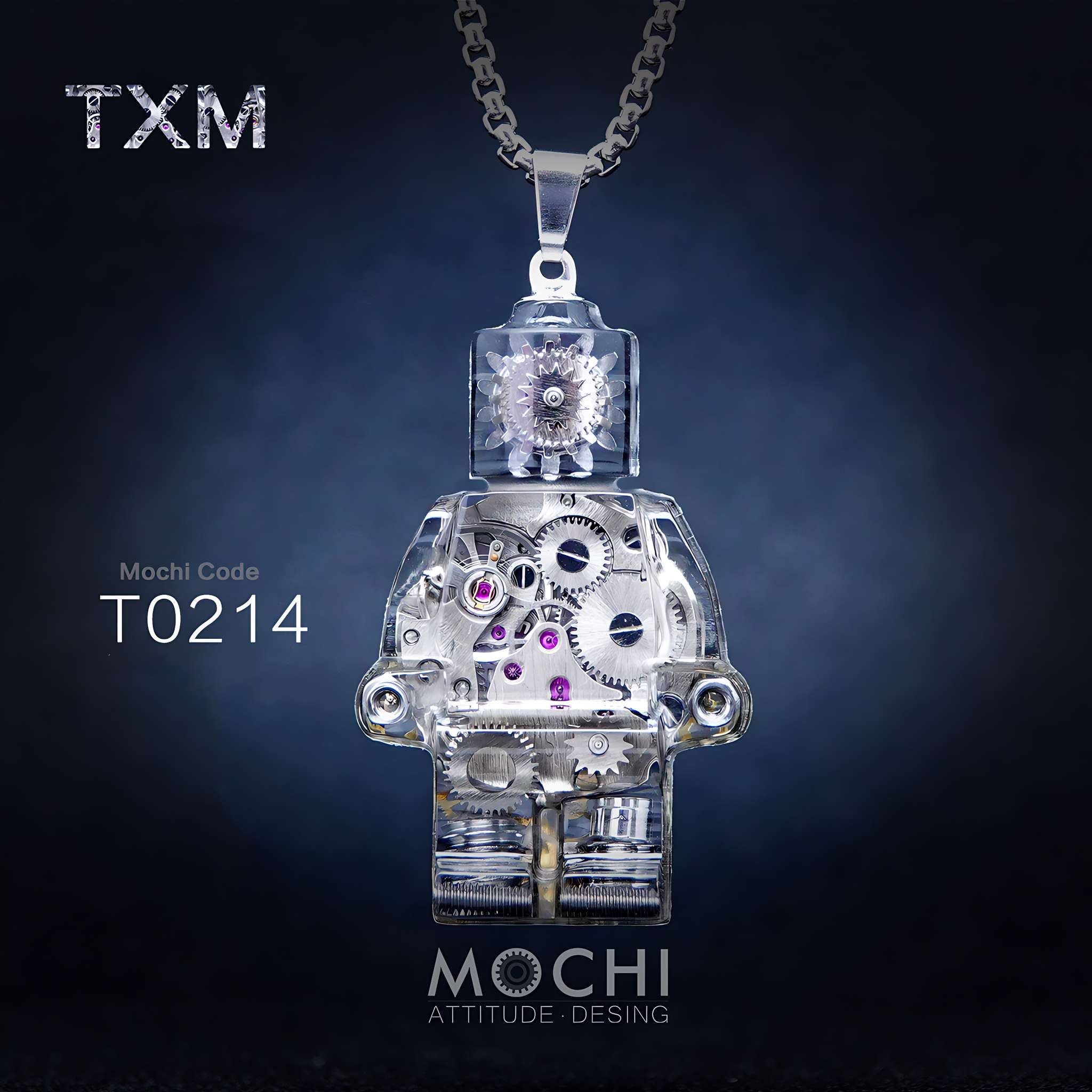 Time Matrix Unit - Cyberpunk Pendant & Chains | Mochipunk