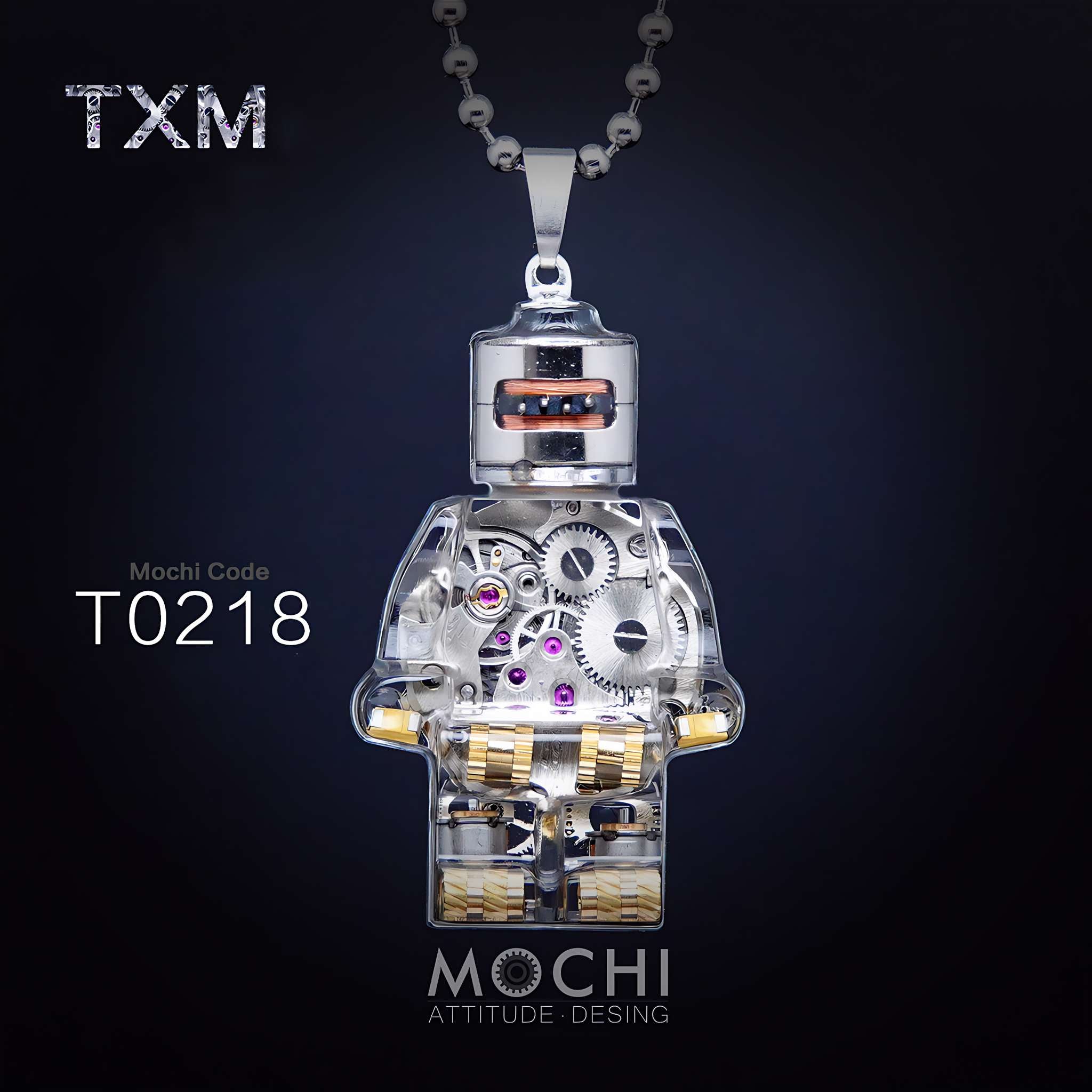 Time Matrix Unit - Cyberpunk Pendant & Chains | Mochipunk