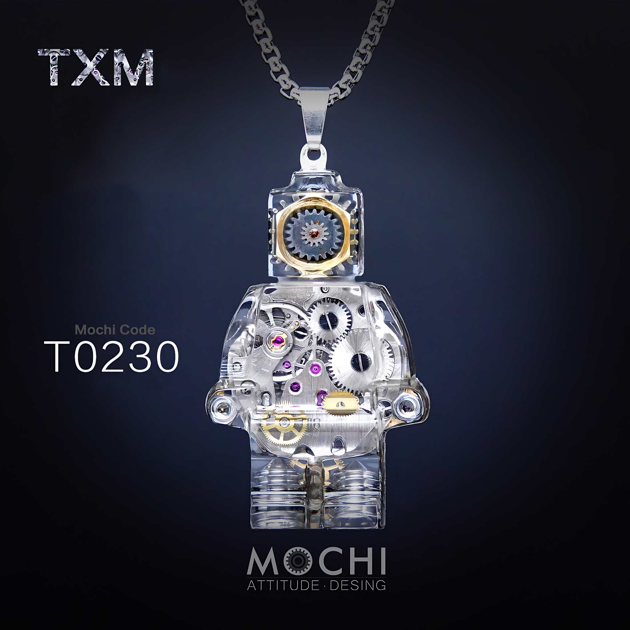 Time Matrix Unit - Cyberpunk Pendant & Chains | Mochipunk
