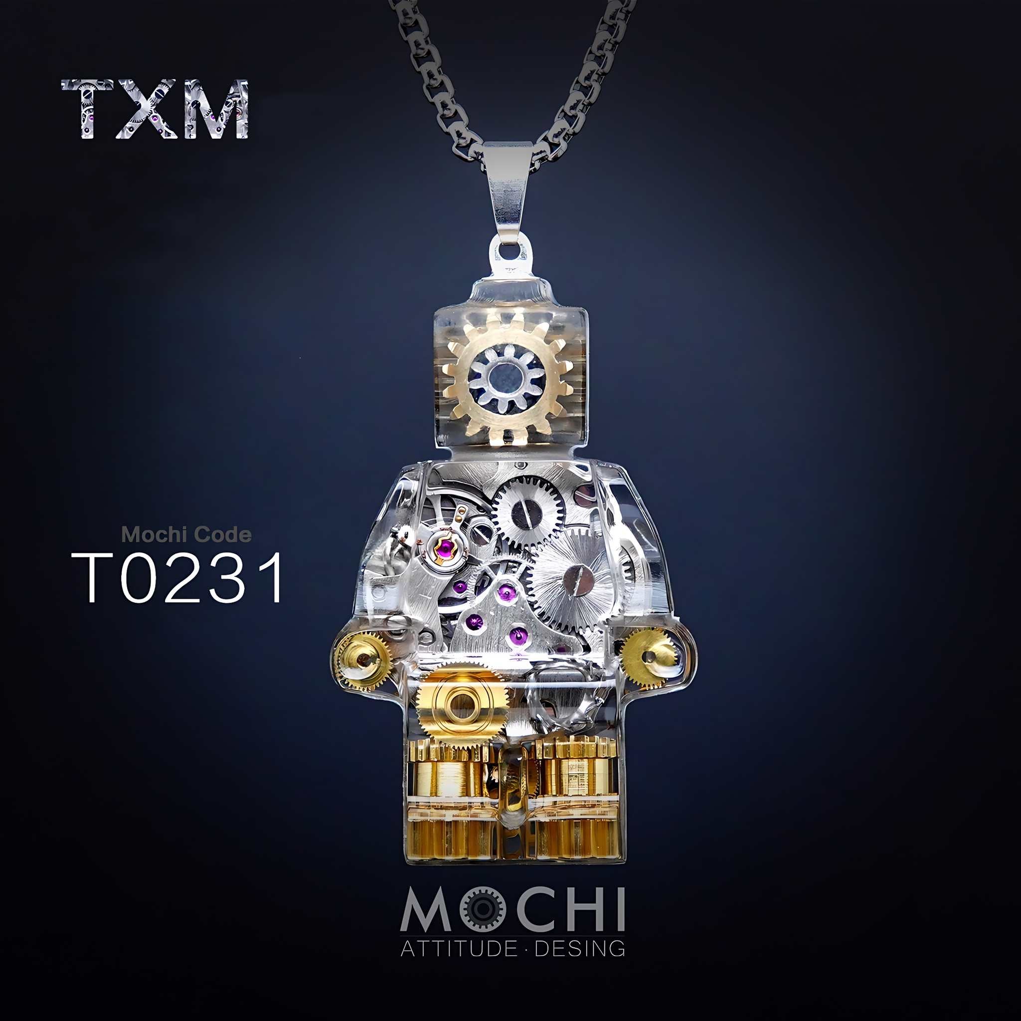 Time Matrix Unit - Cyberpunk Pendant & Chains | Mochipunk