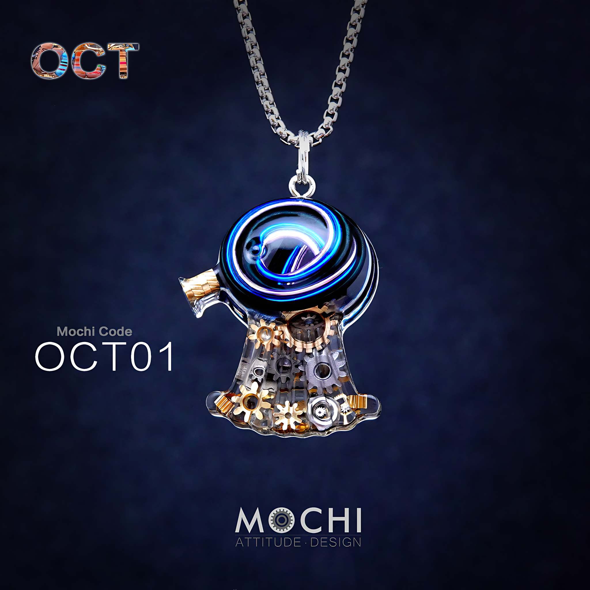 DooDoo Octopus - Cyberpunk Pendant & Chains | Mochipunk